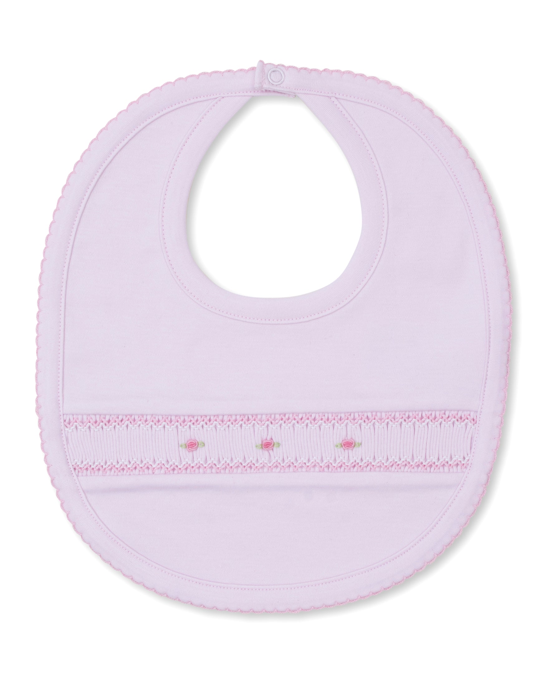 CLB Fall Bishop 24 Pink Hand Smocked Bib