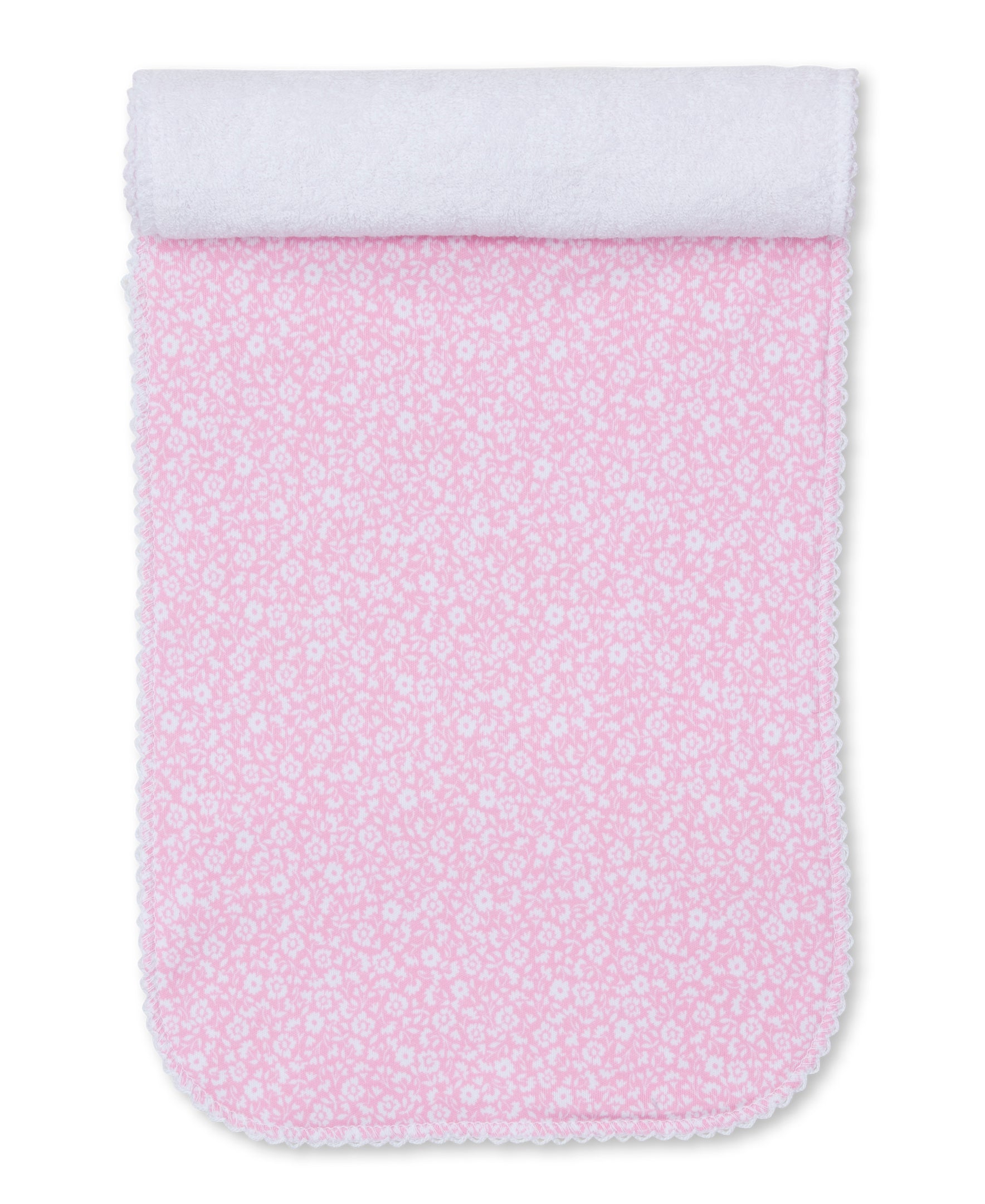 Fall Flower Patch Pink Burp Cloth - Kissy Kissy