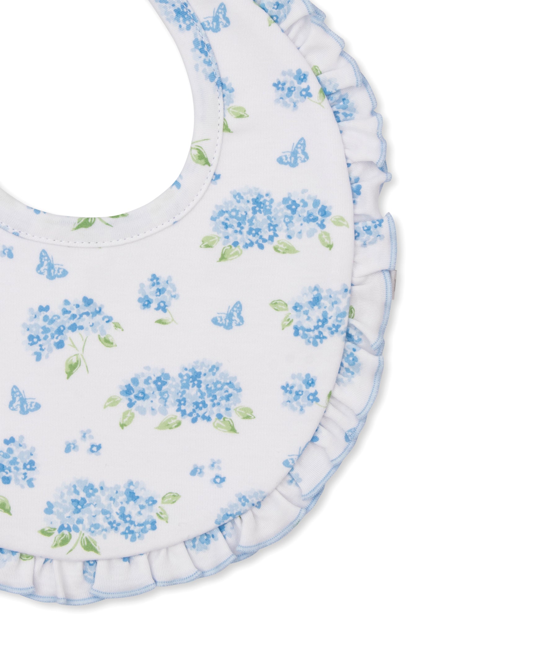 Heavenly Hydrangeas Blue Bib - Kissy Kissy