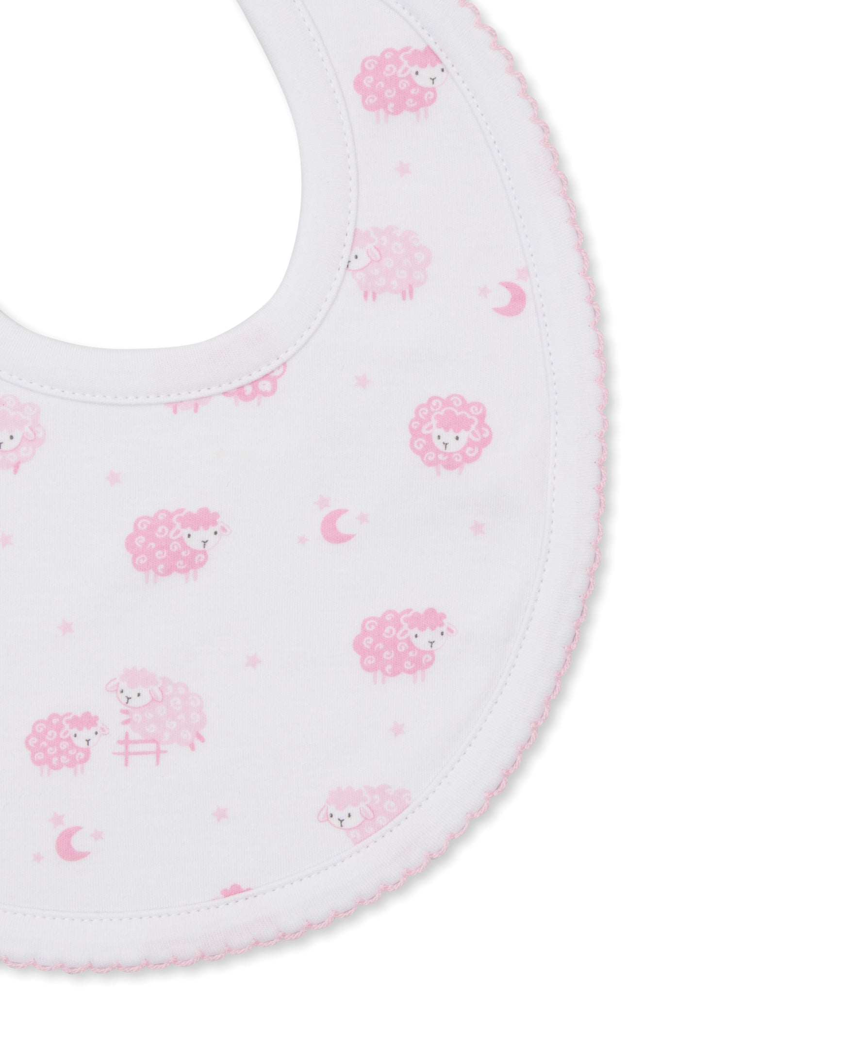 Baa Baa Baby Sheep Pink Bib - Kissy Kissy