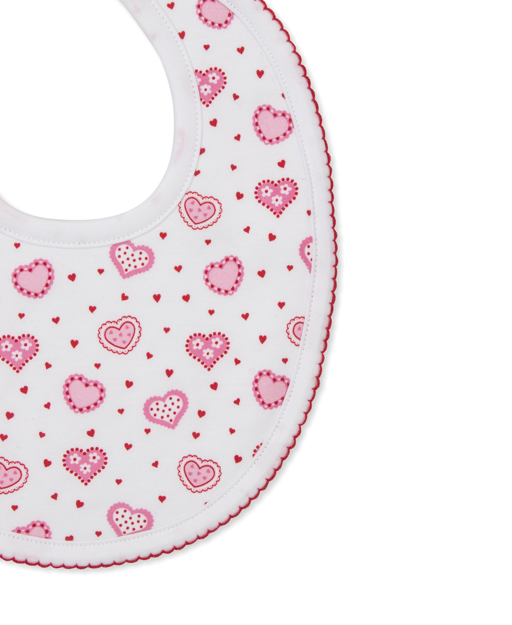 Heatfelt Hearts Bib - Kissy Kissy