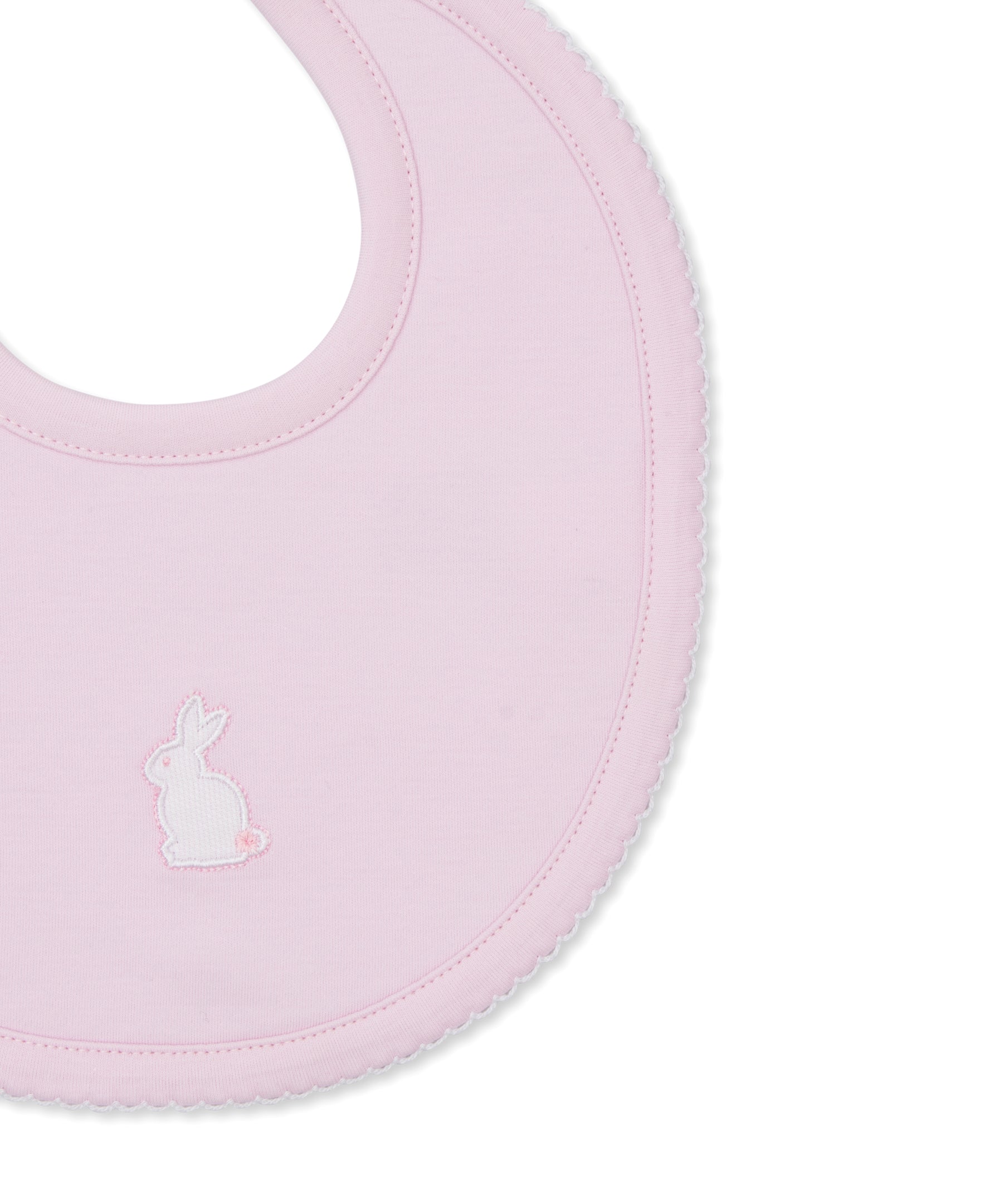 Pique Bunny Bash Pink Bib - Kissy Kissy