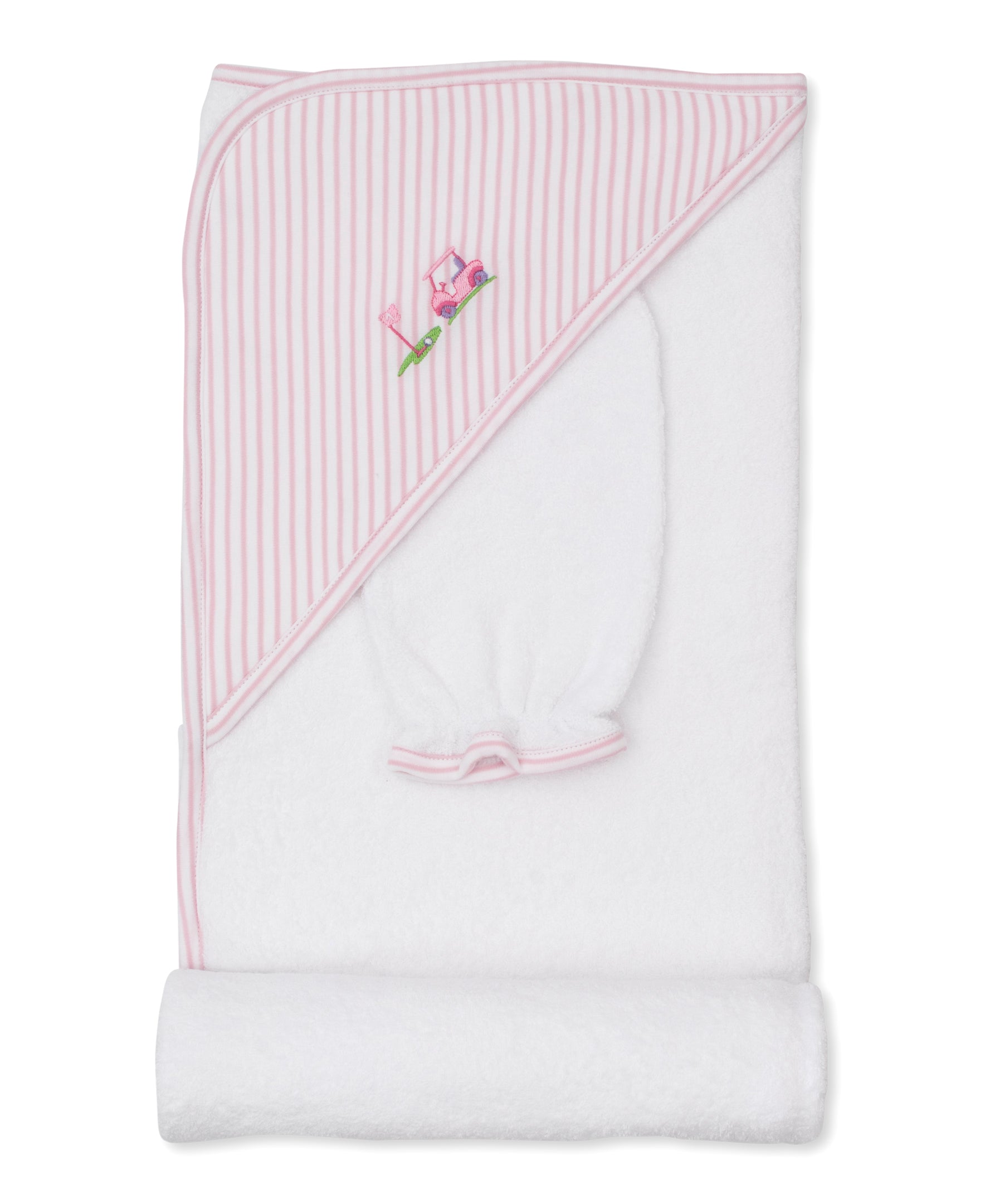 Fairway Foursome Pink Towel & Mitt Set - Kissy Kissy