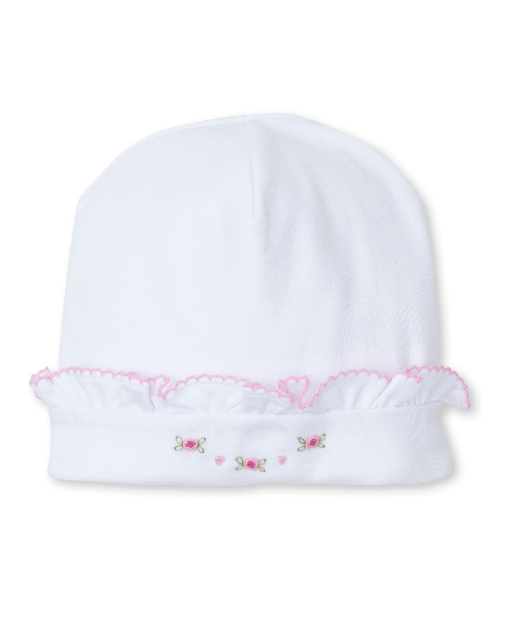 CLB Fall Medley 24 White/Pink Hand Emb. Hat - Kissy Kissy