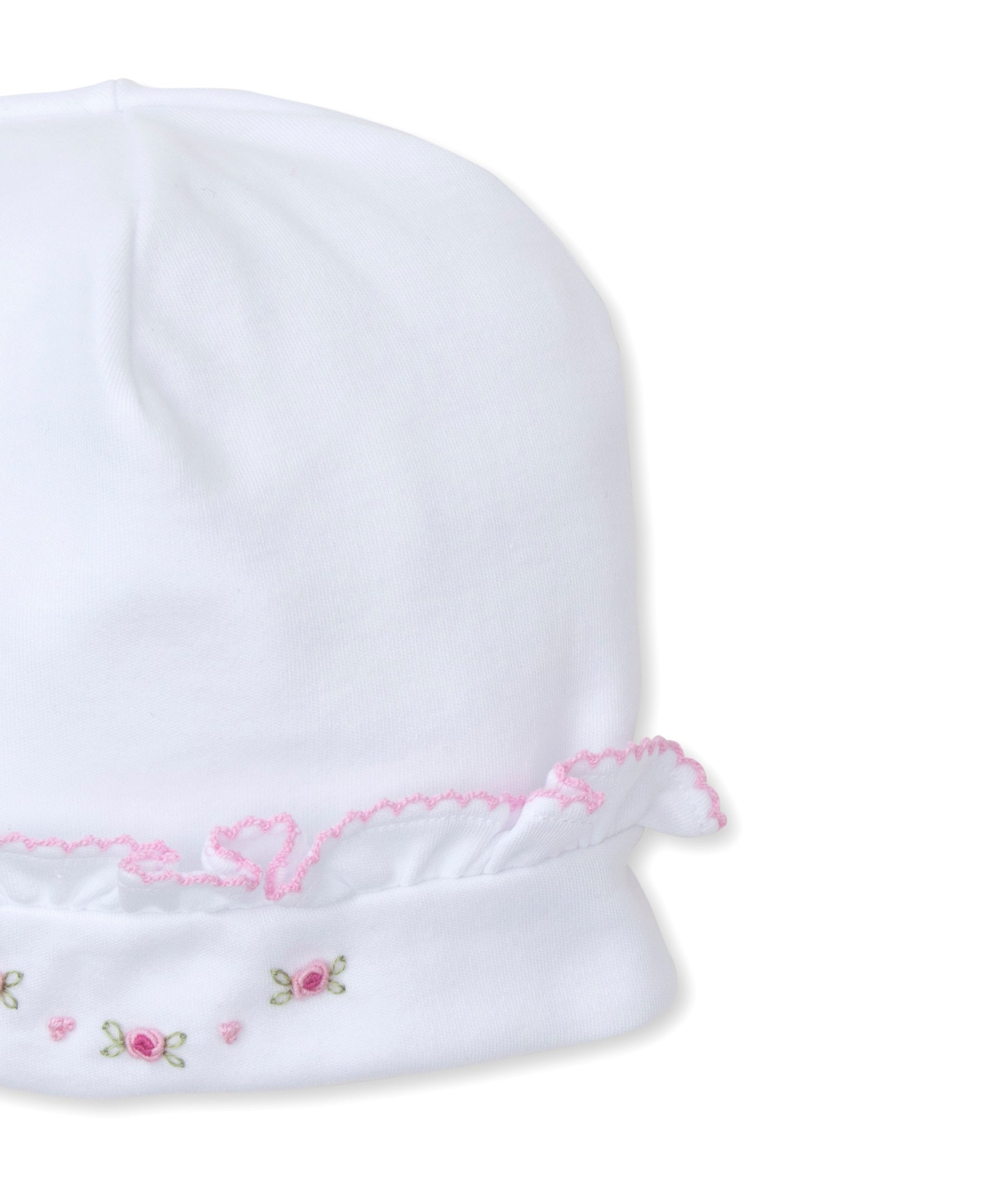 CLB Fall Medley 24 White/Pink Hand Emb. Hat - Kissy Kissy