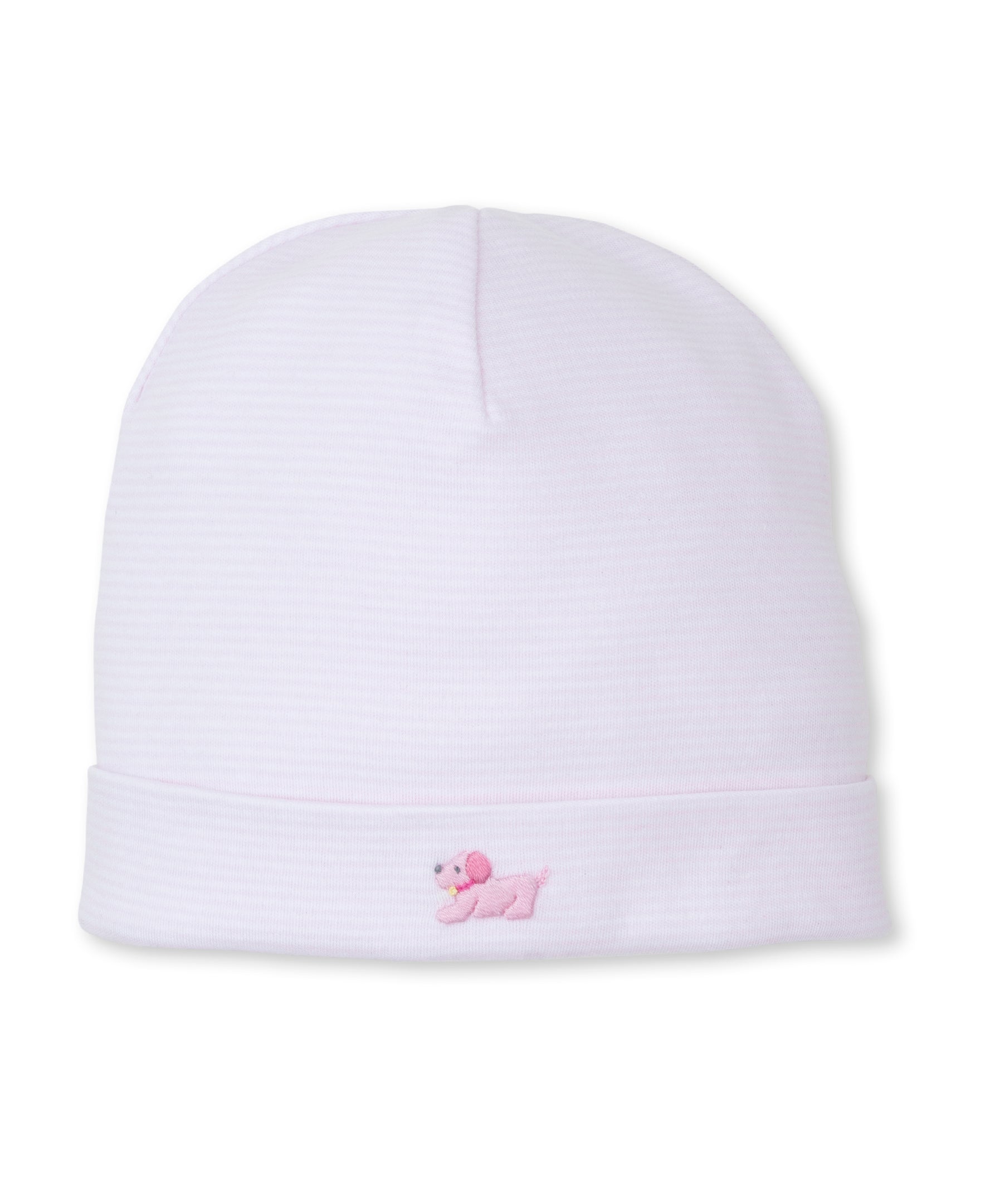 Premier Puppies Hand Emb. Pink Stripe Hat - Kissy Kissy