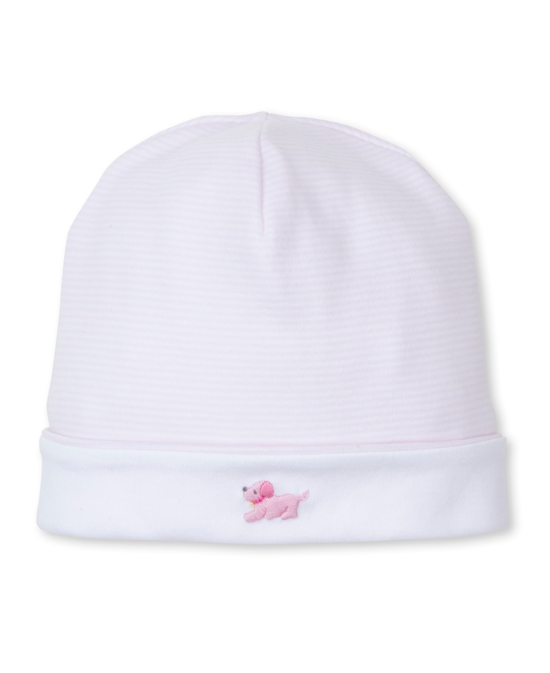 Premier Puppies Hand Emb. Pink/White Stripe Hat - Kissy Kissy