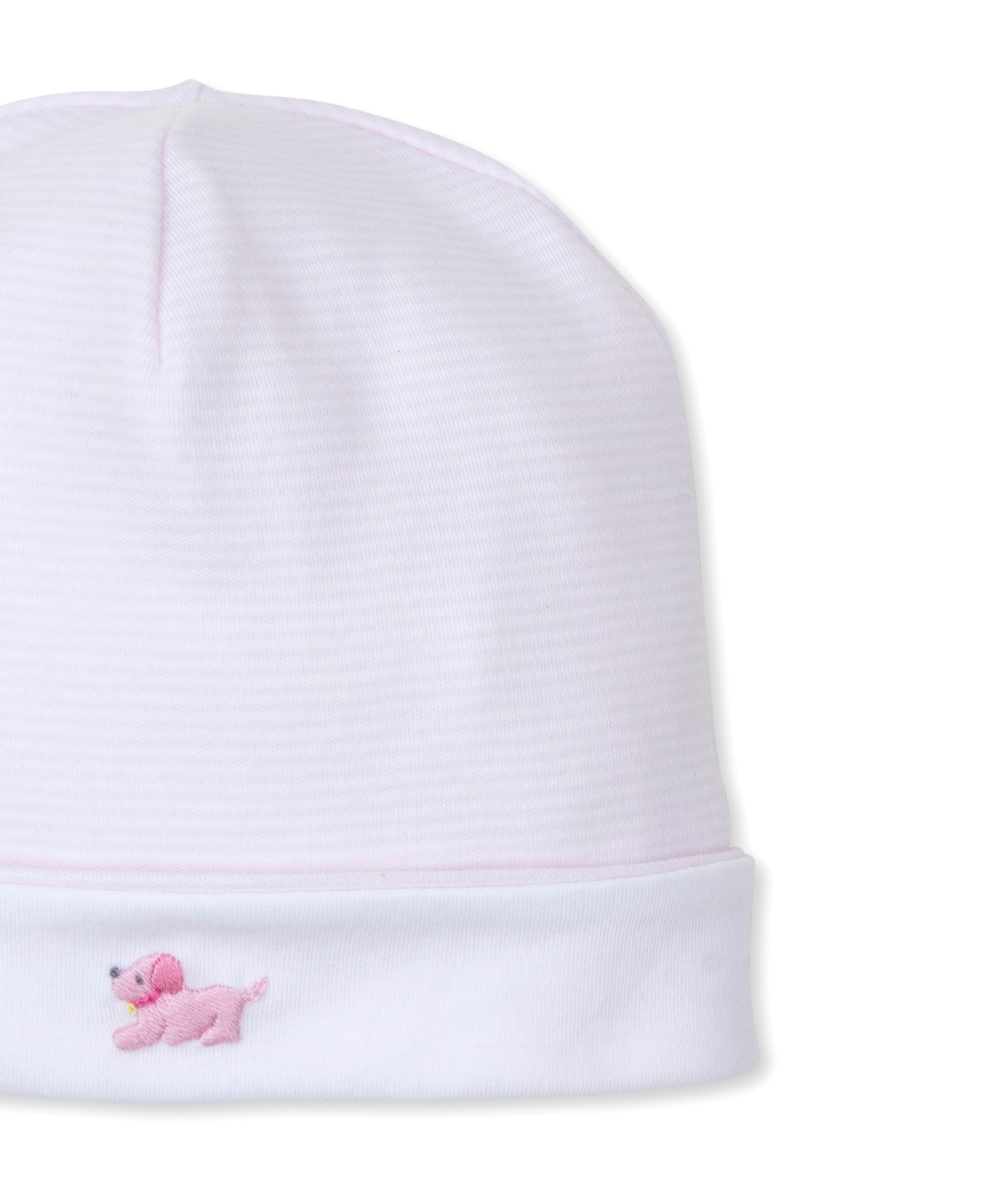 Premier Puppies Hand Emb. Pink/White Stripe Hat - Kissy Kissy