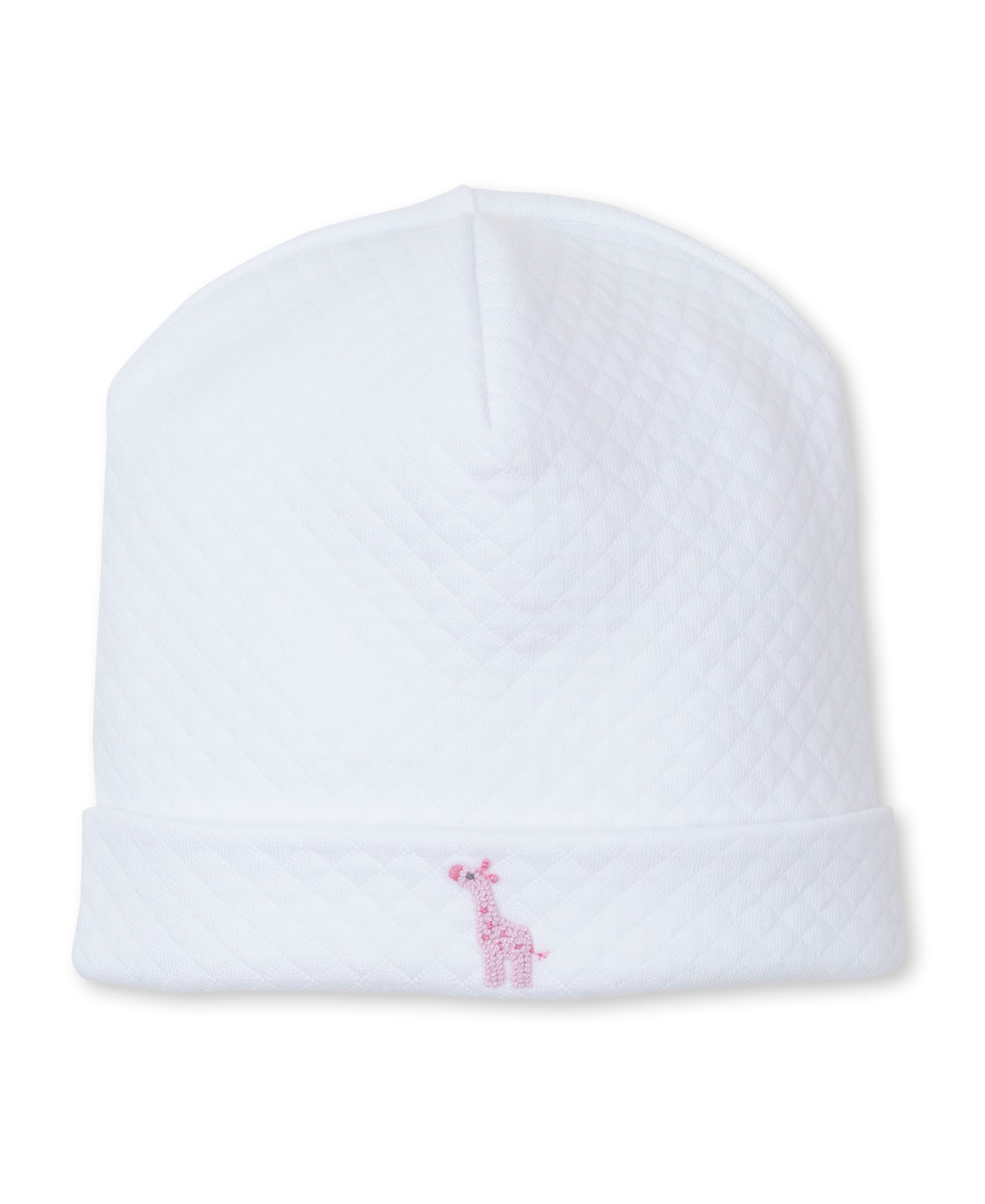 Premier Giraffe Glee Hand Emb. White/Pink Jacquard Hat