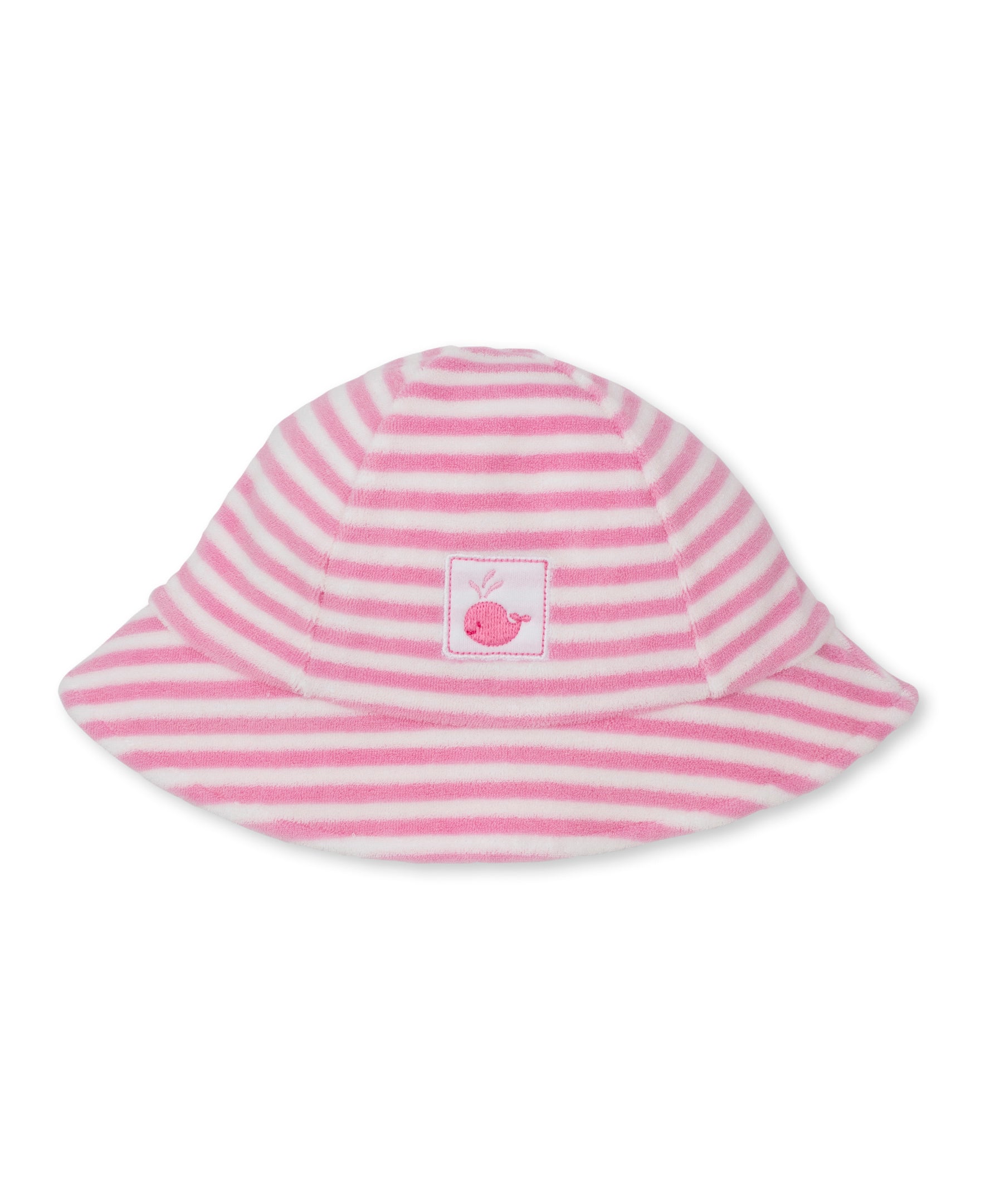 Whale Wonder Pink Stripe Terry Sunhat - Kissy Kissy