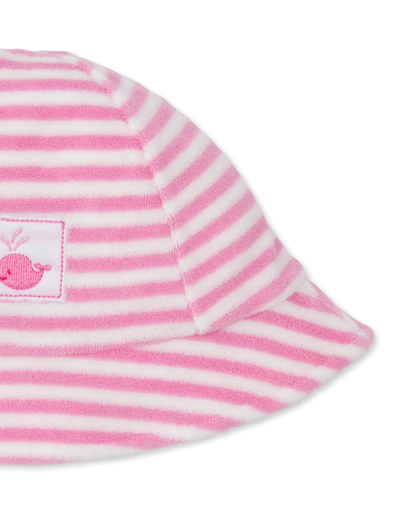 Whale Wonder Pink Stripe Terry Sunhat - Kissy Kissy