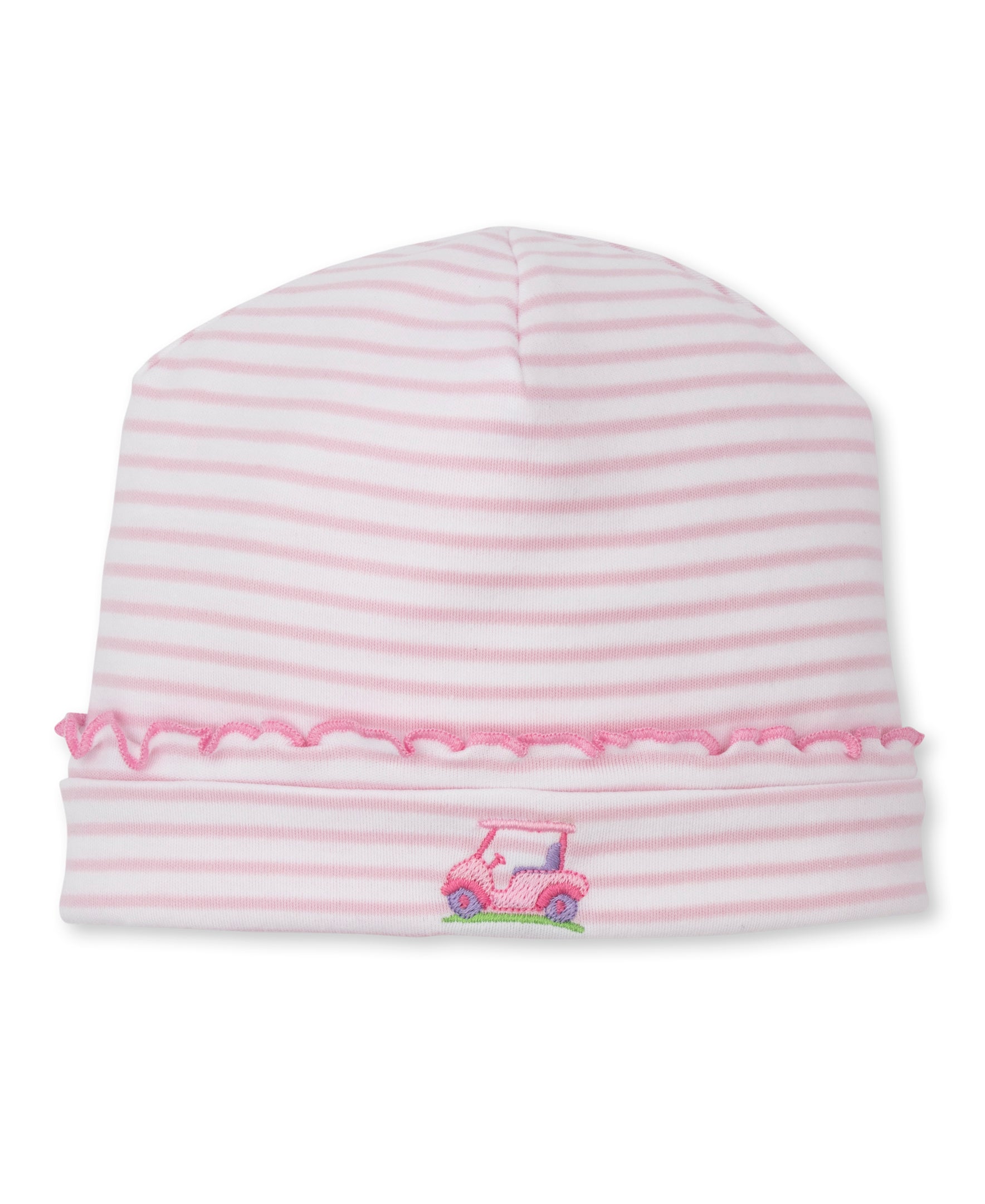 Fairway Foursome Pink Stripe Hat - Kissy Kissy