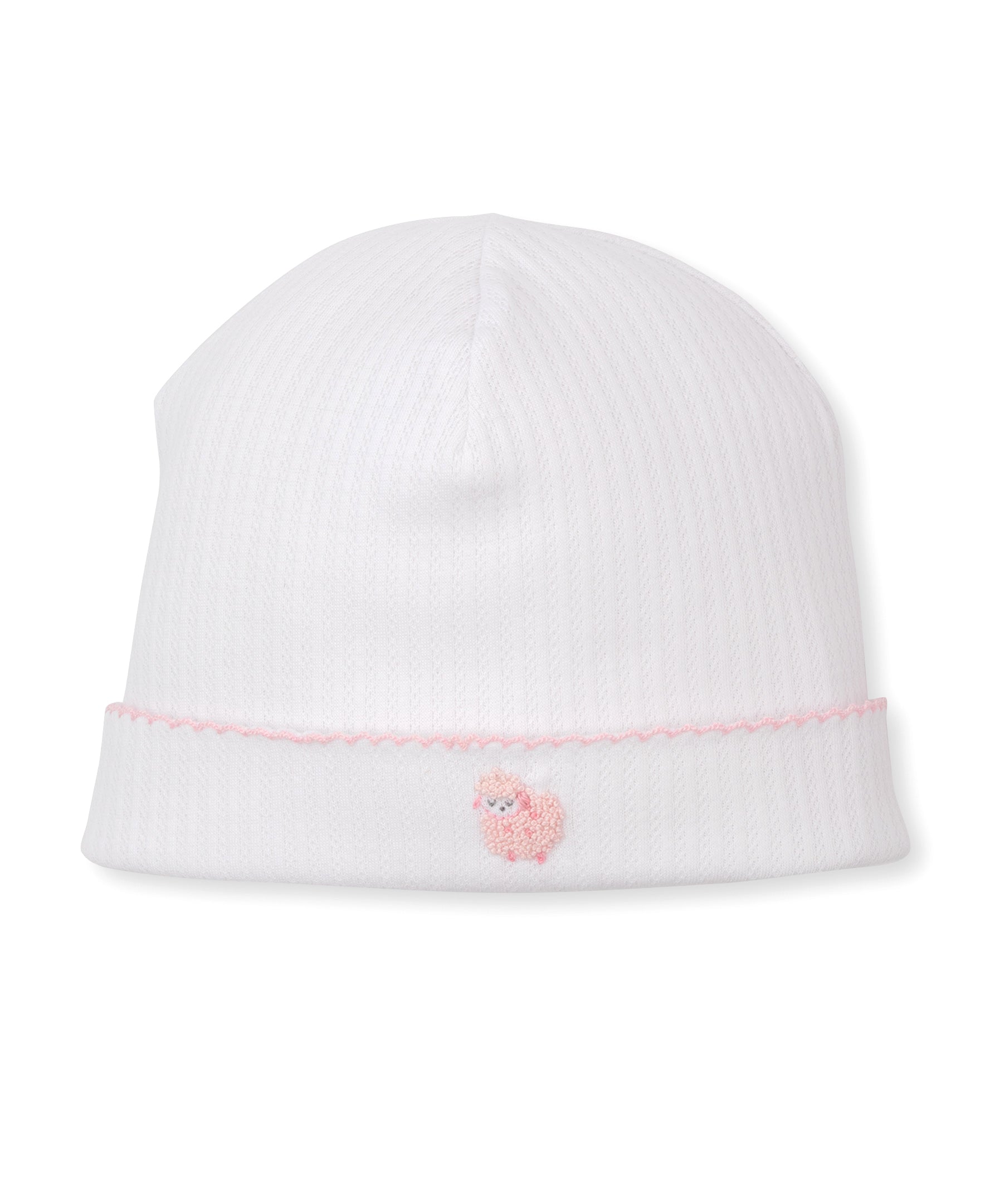 Premier Baa Baa Baby Sheep Pink Hand Emb. Hat - Kissy Kissy