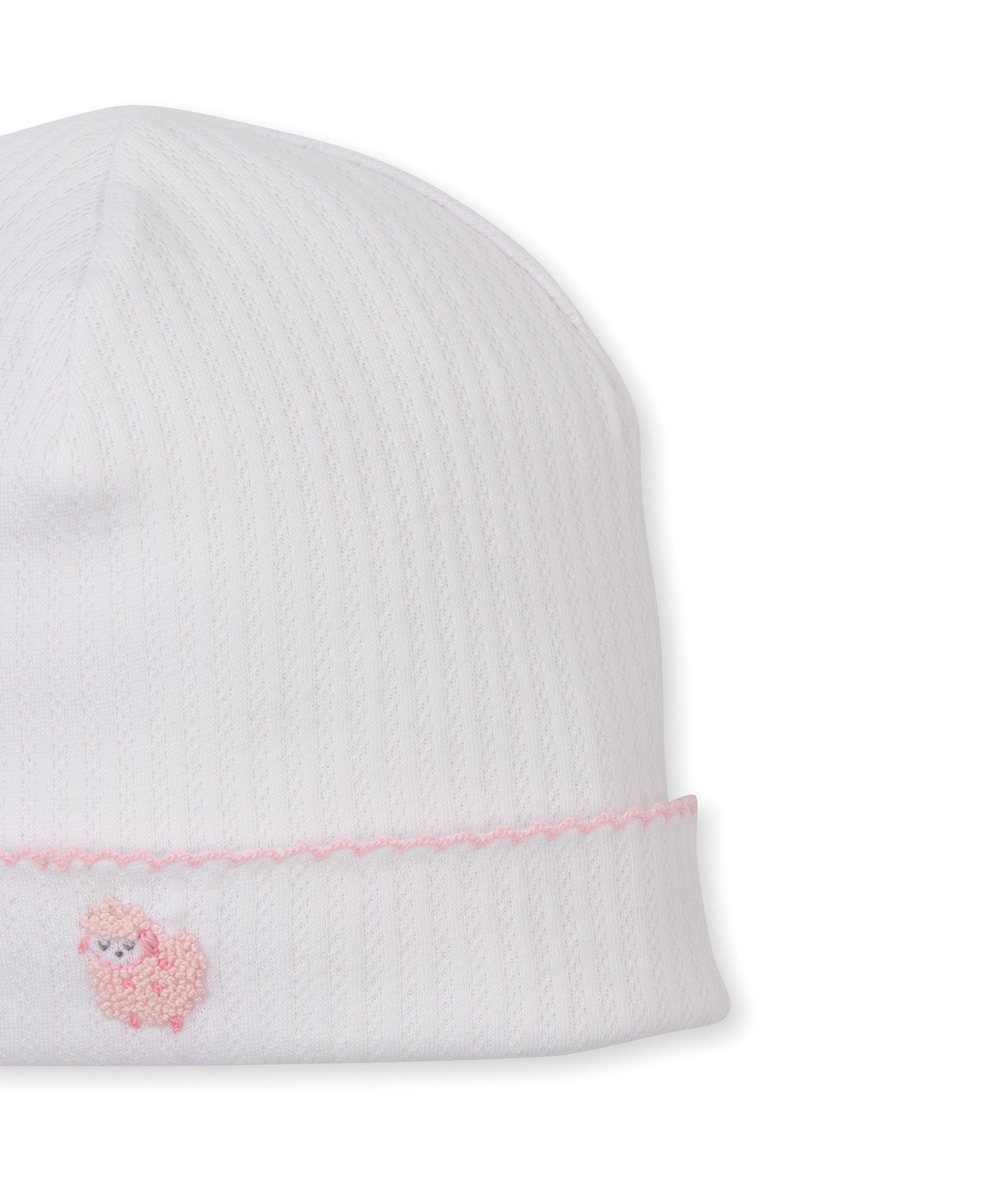 Premier Baa Baa Baby Sheep Pink Hand Emb. Hat - Kissy Kissy