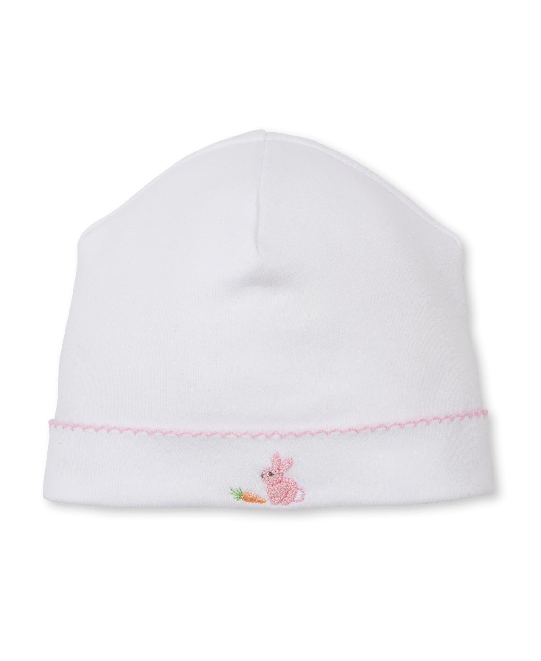 Premier Baby Bunny Patch White/Pink Hand Emb. Hat - Kissy Kissy