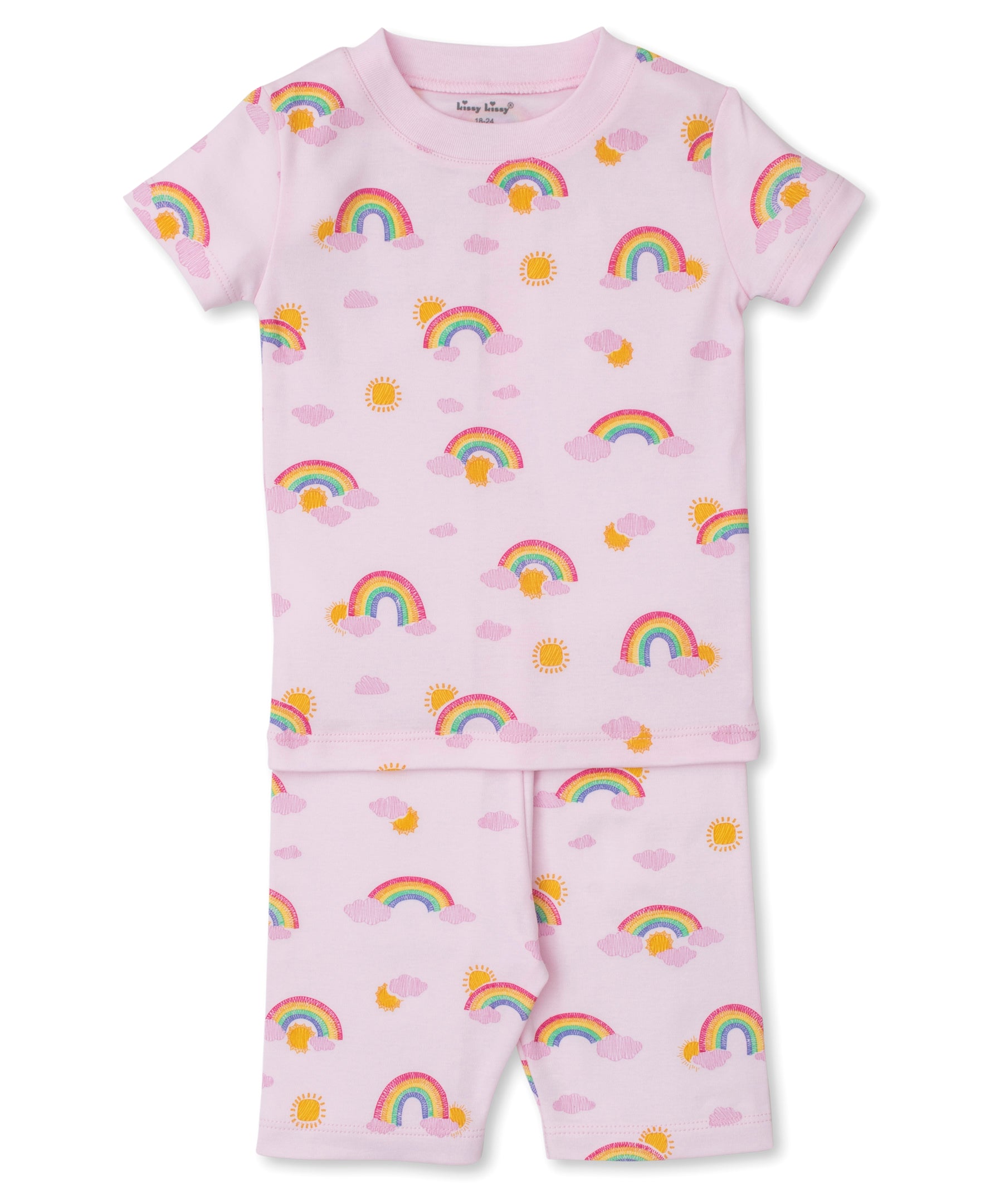 Sunshine Rainbows Short Toddler Pajama Set - Kissy Kissy