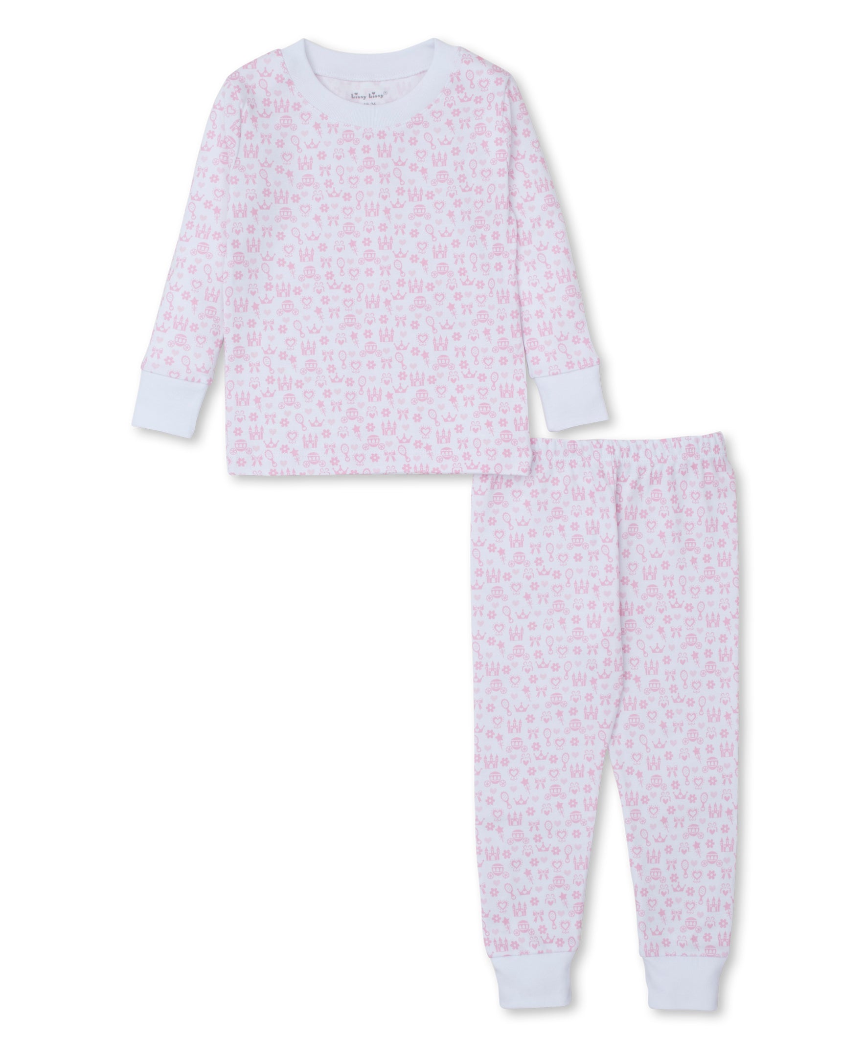 Royal Details Pink Toddler Pajama Set - Kissy Kissy