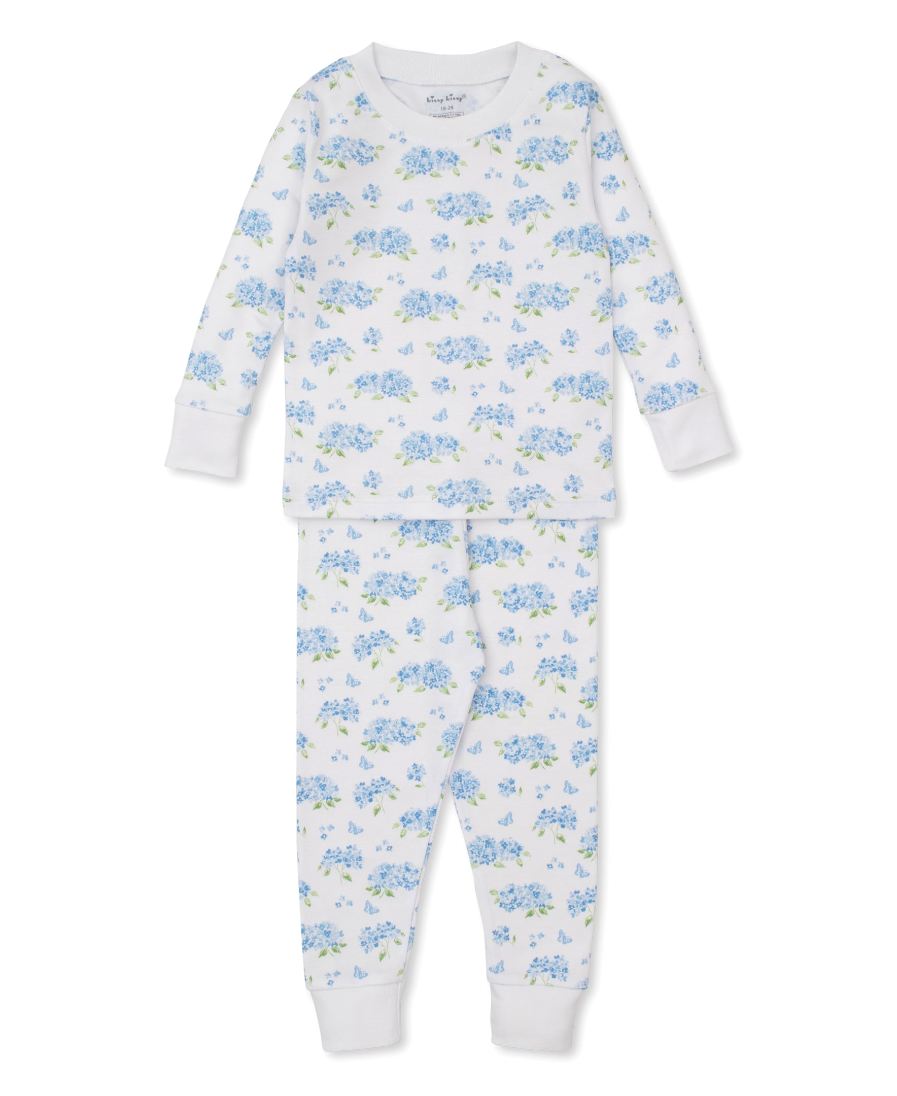 Heavenly Hydrangeas Blue Pajama Set - Kissy Kissy