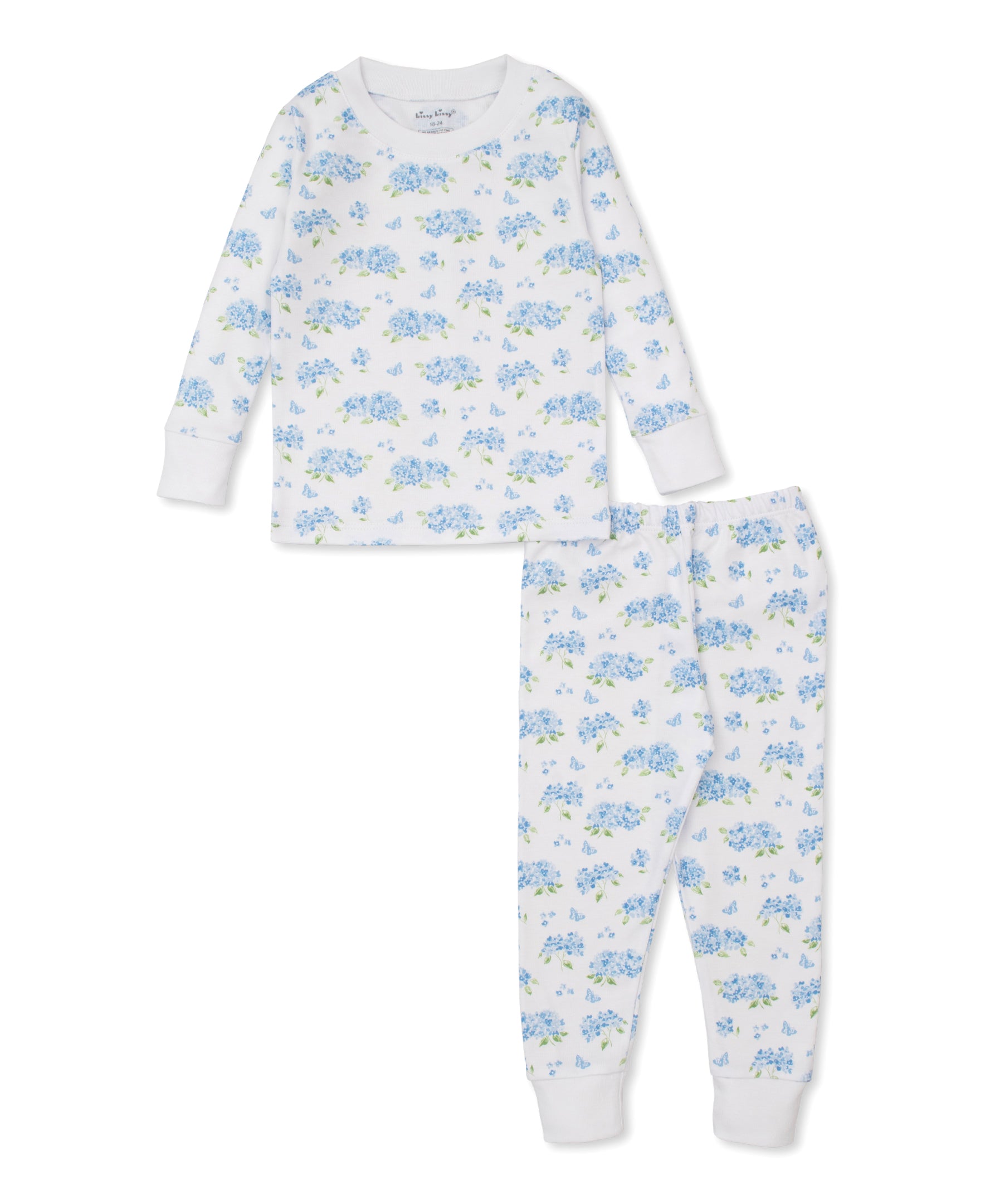 Heavenly Hydrangeas Blue Pajama Set - Kissy Kissy