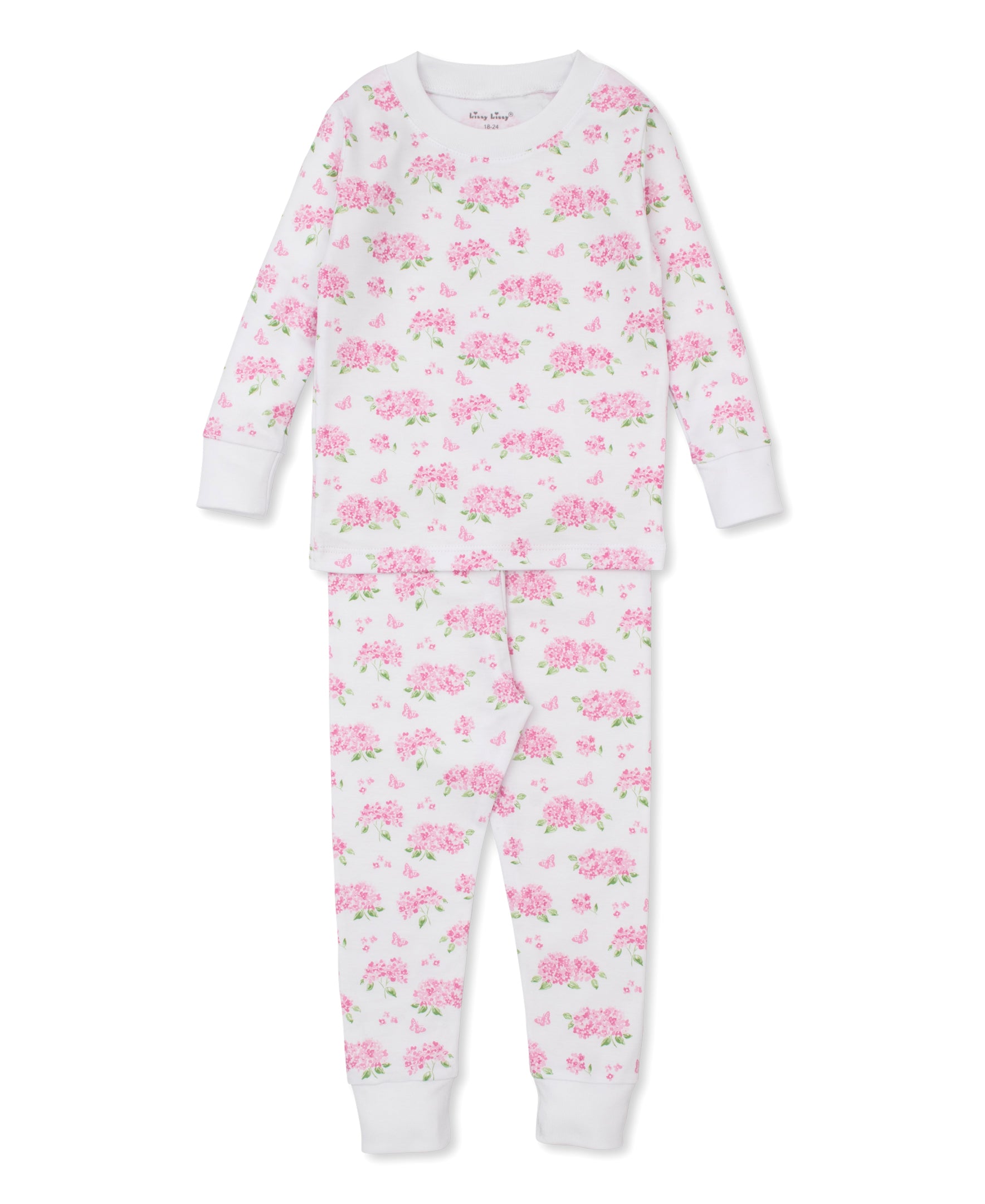 Heavenly Hydrangeas Pink Pajama Set - Kissy Kissy