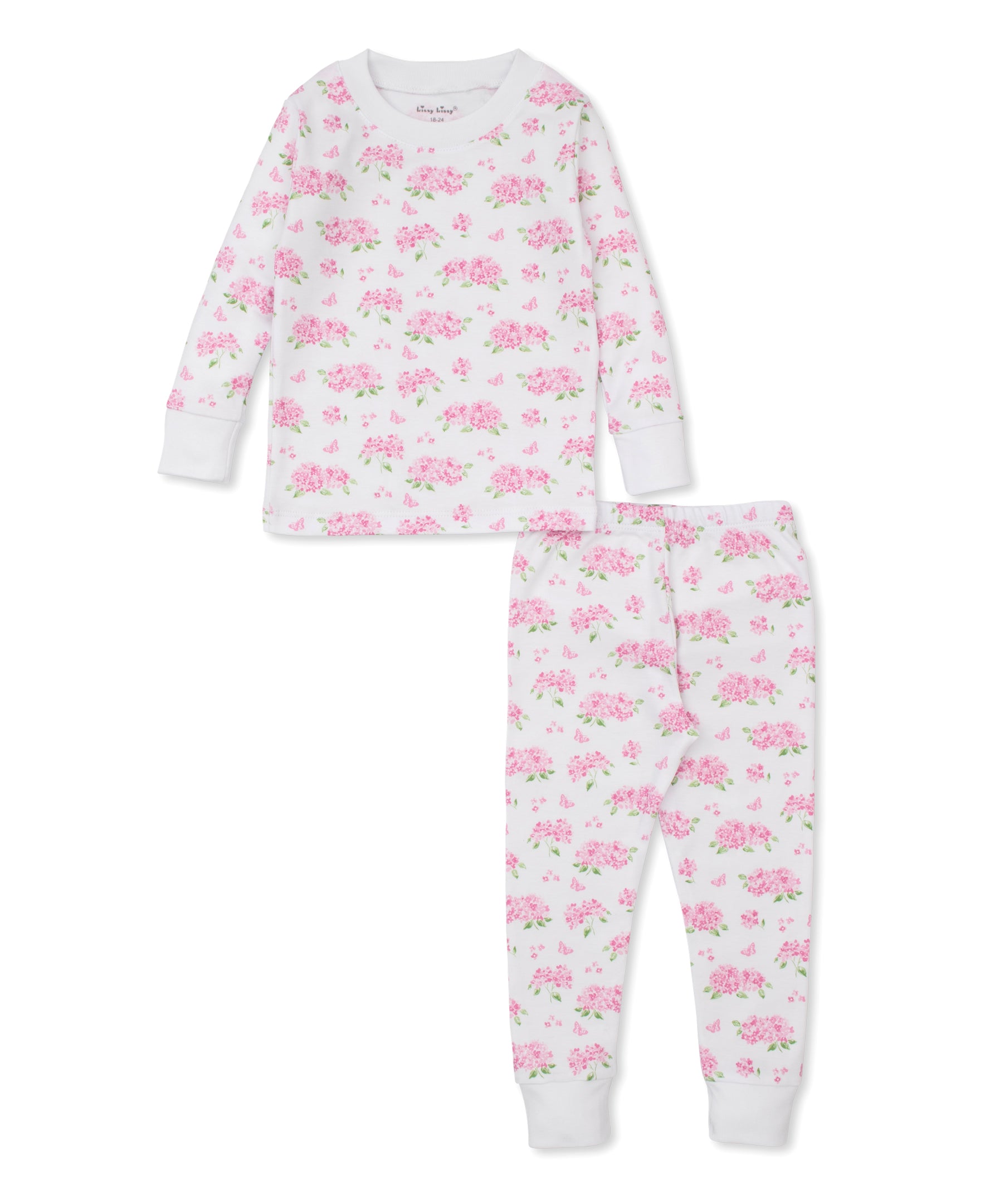 Heavenly Hydrangeas Pink Pajama Set - Kissy Kissy