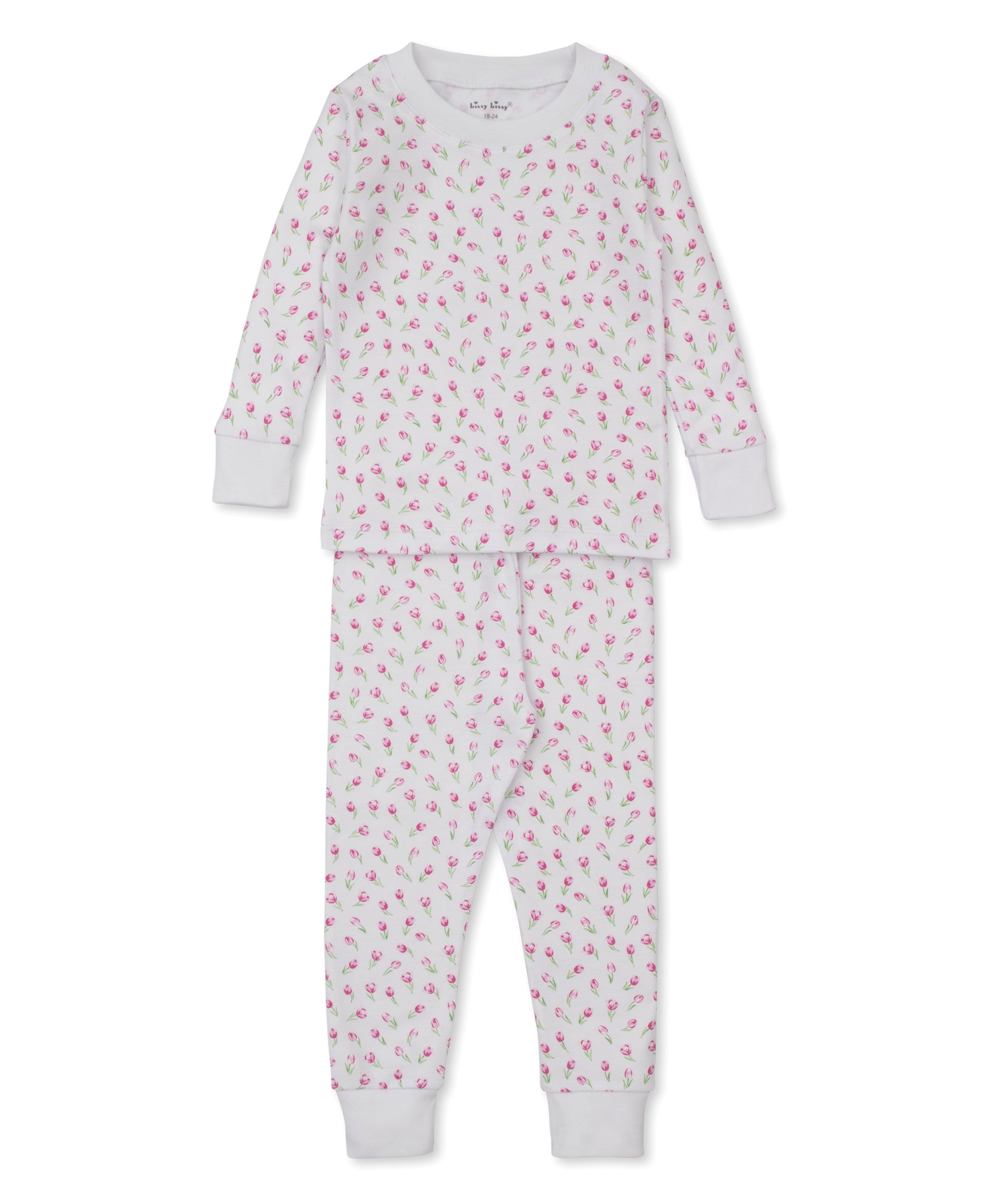 Tulip Blossoms White Pajama Set - Kissy Kissy