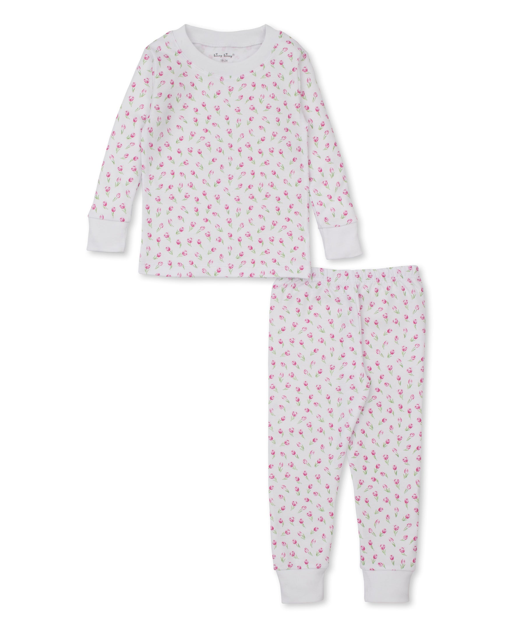 Tulip Blossoms White Pajama Set - Kissy Kissy