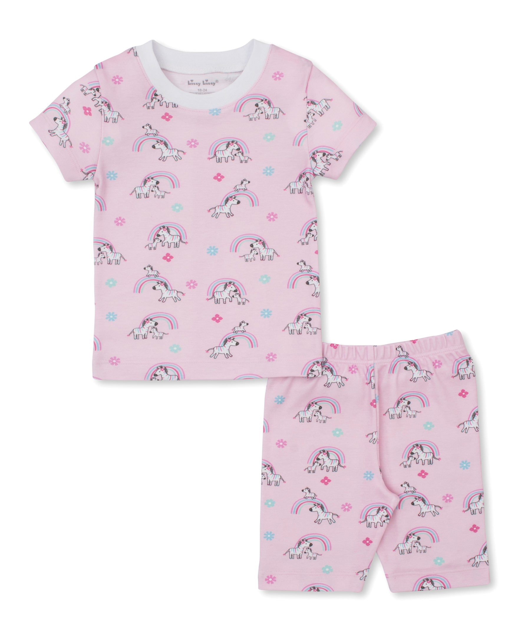 Zebras Summer Fun Short Toddler Pajama Set - Kissy Kissy