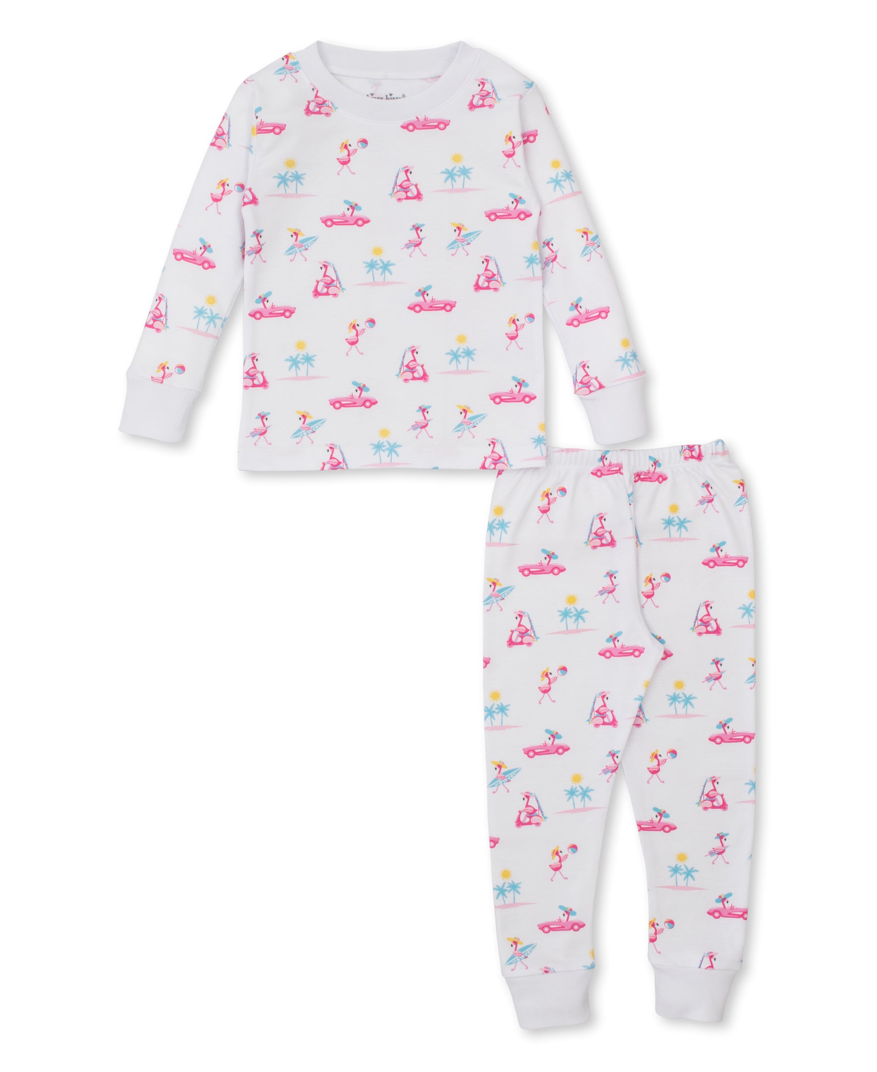 Flamingos Surfs Up Pajama Set - Kissy Kissy