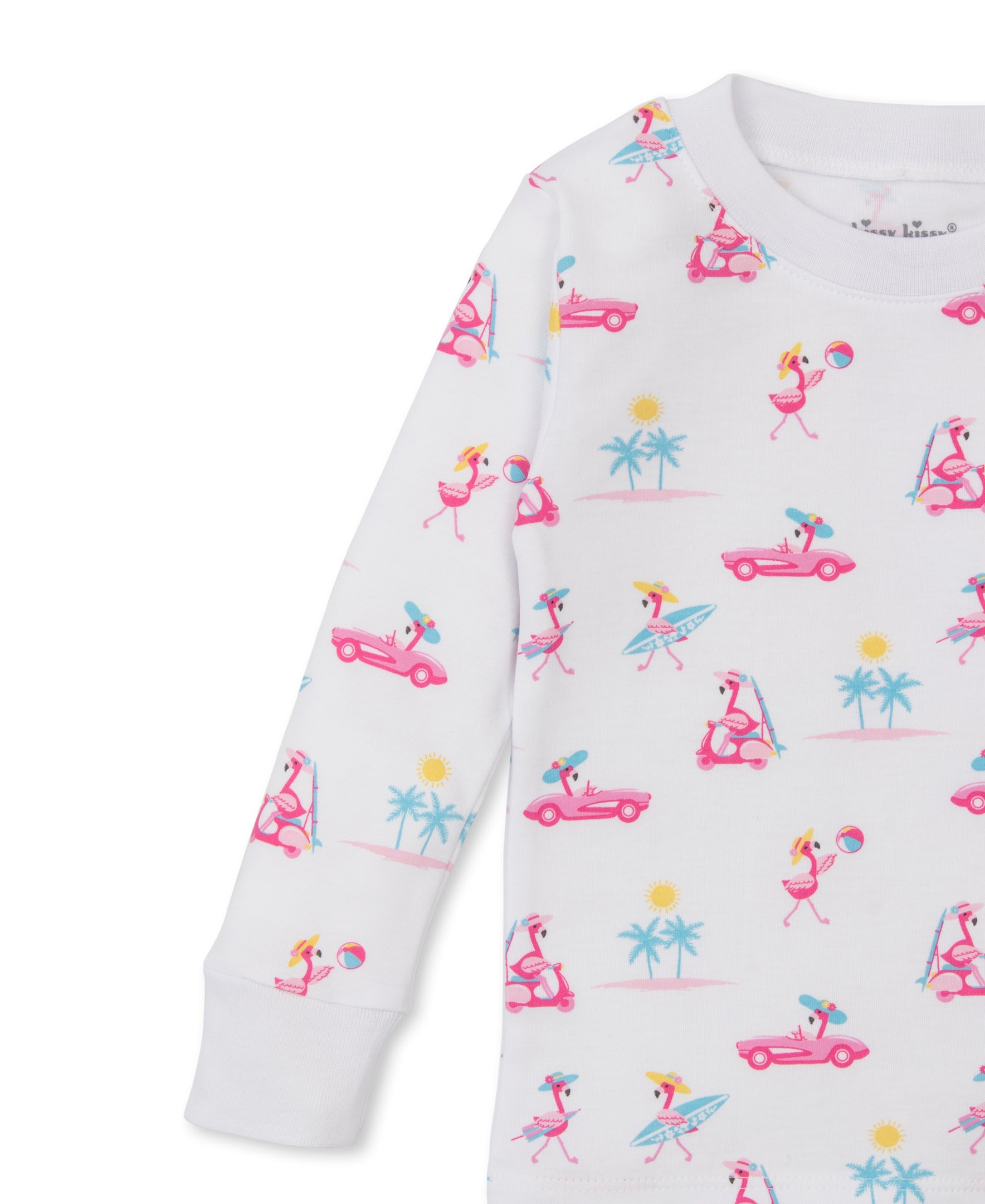 Flamingos Surfs Up Pajama Set - Kissy Kissy