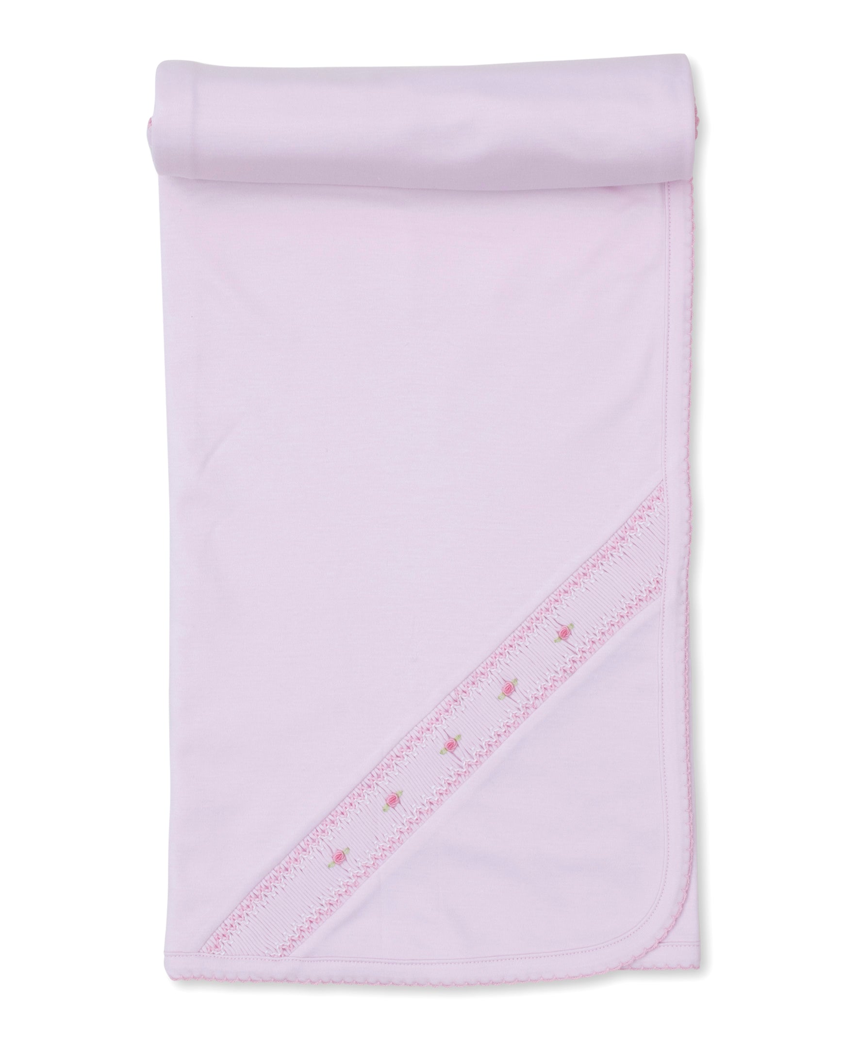 CLB Fall Bishop 24 Pink Hand Smocked Blanket