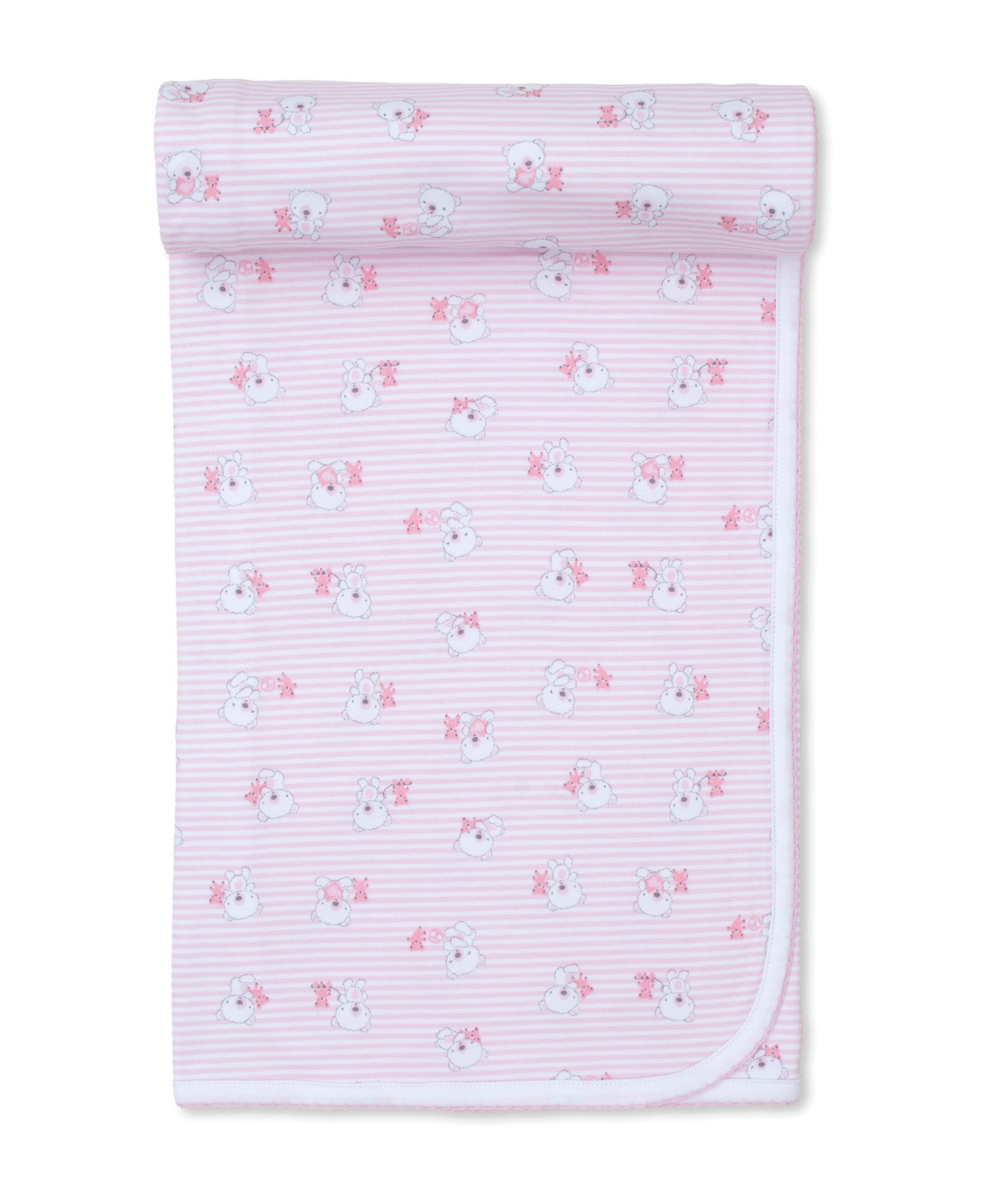 Beary Best Friends Pink Blanket