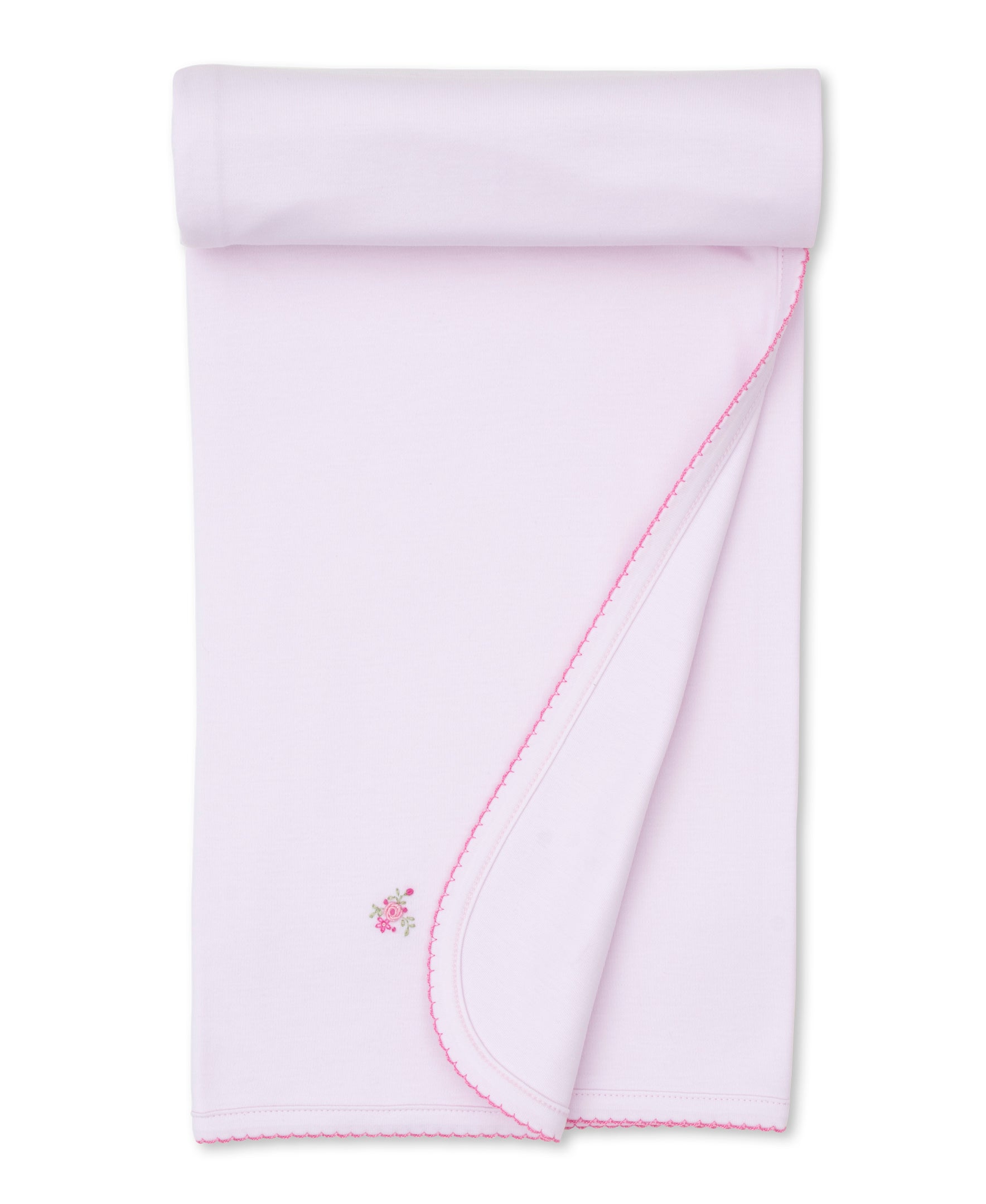 SCE Roses and Blooms Pink Hand Emb. Blanket - Kissy Kissy