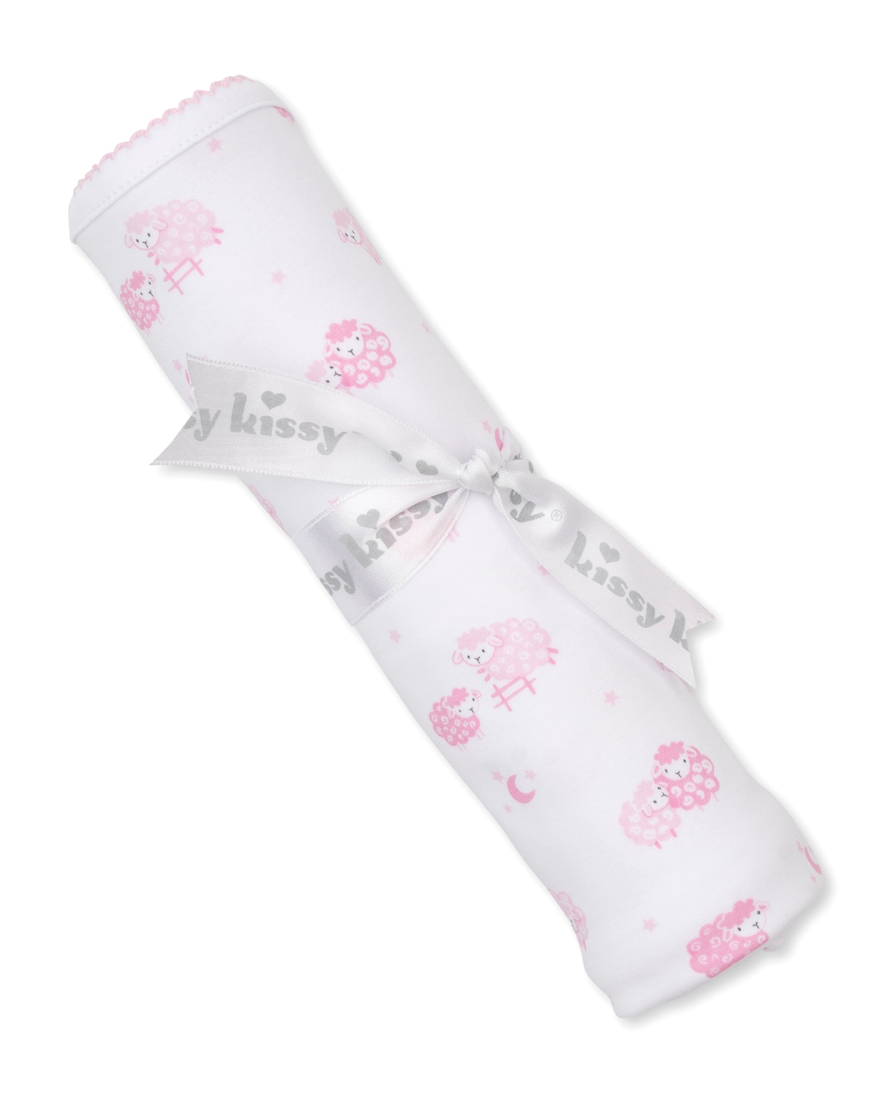 Baa Baa Baby Sheep Pink Blanket - Kissy Kissy