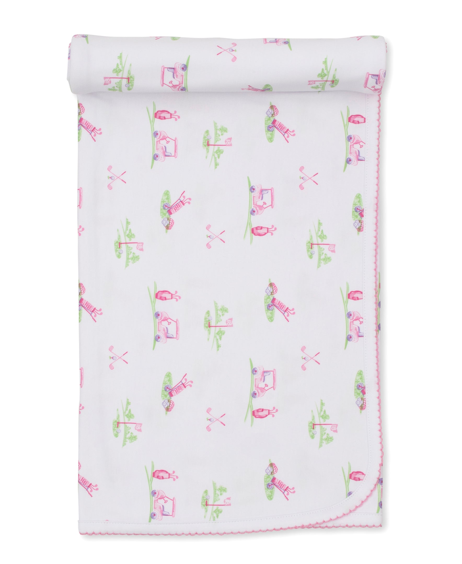 Fairway Foursome Pink Blanket - Kissy Kissy