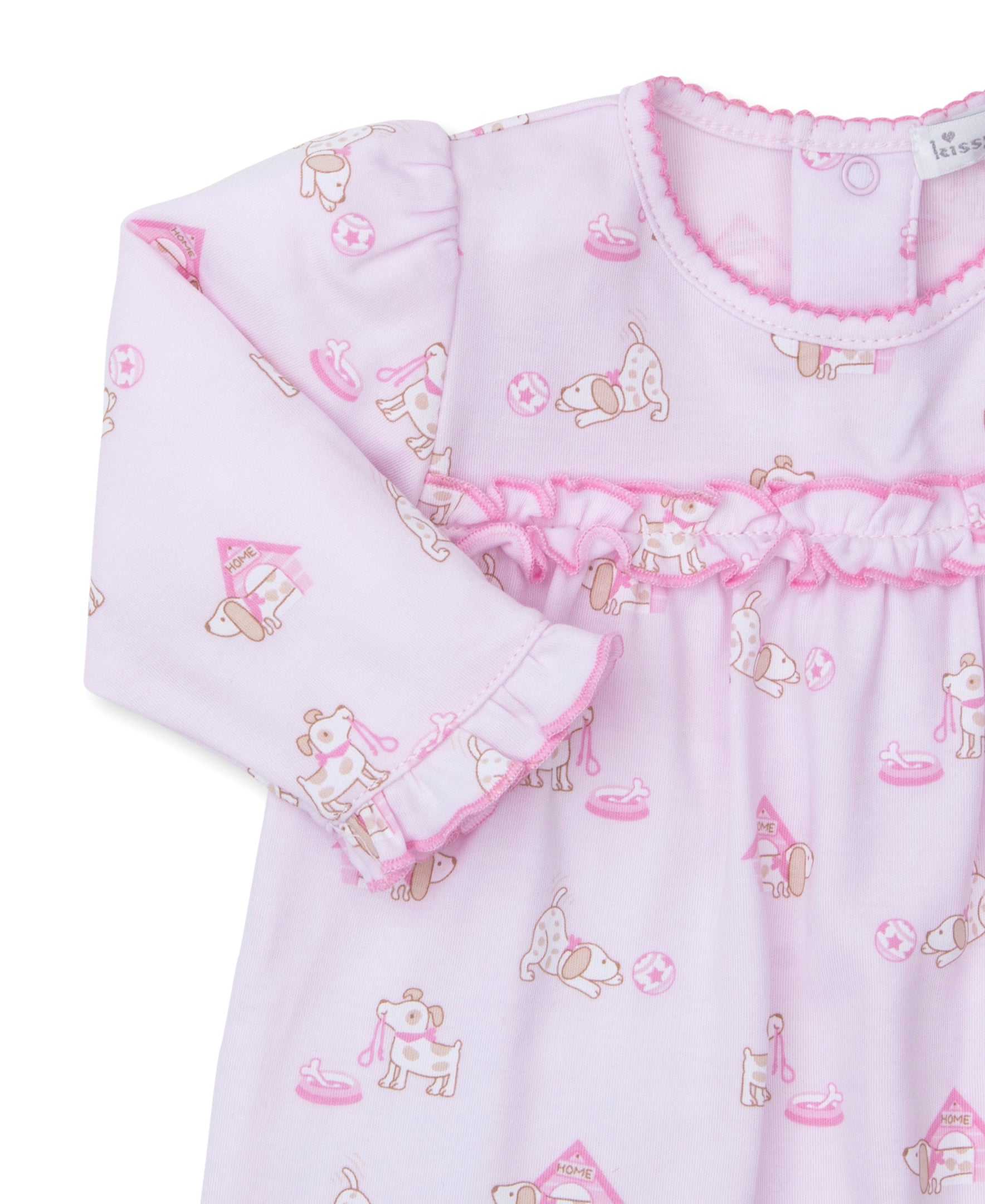 Pups In Action Pink Playsuit - Kissy Kissy