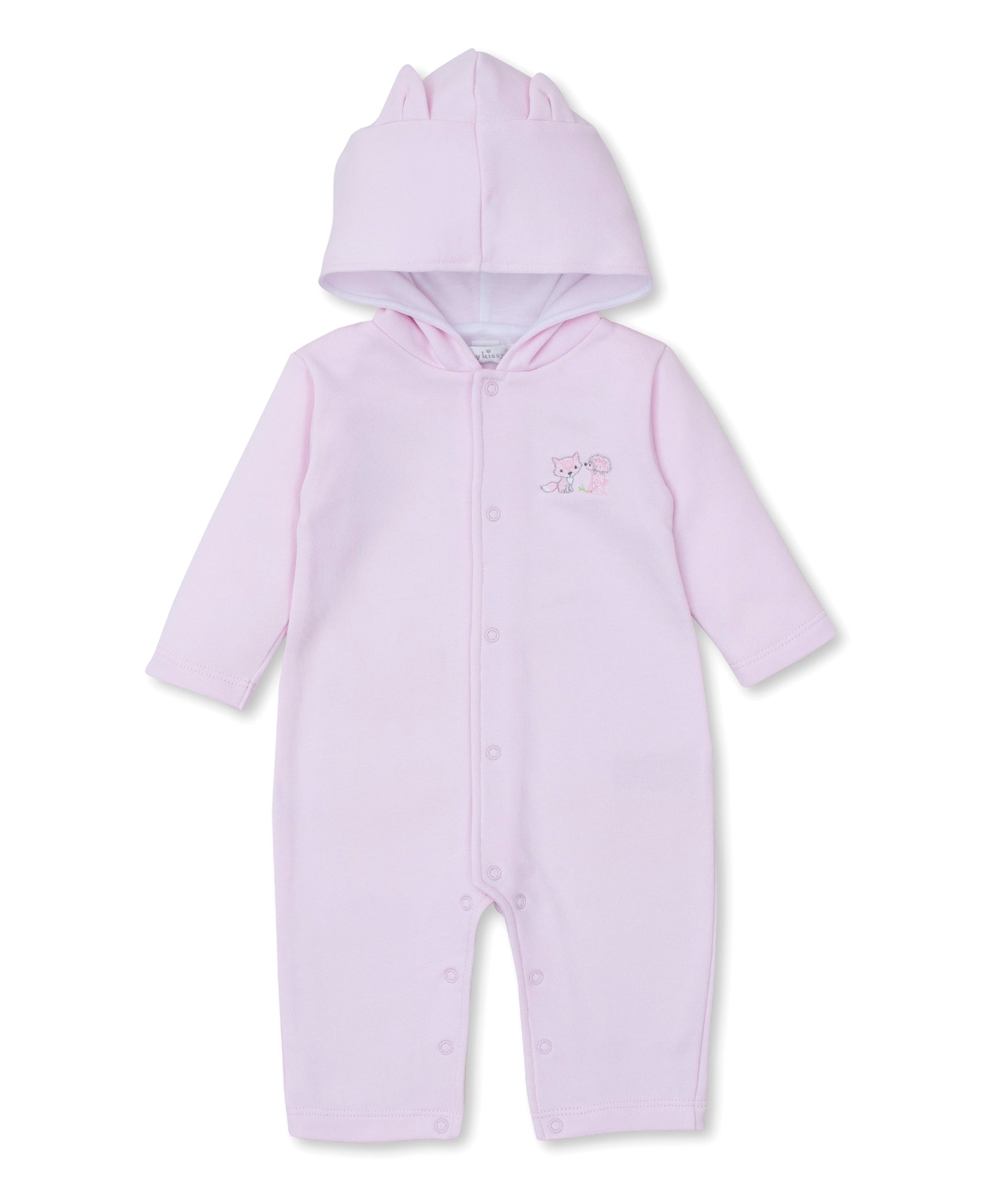 Forest Fun Pink Playsuit with Hood - Kissy Kissy