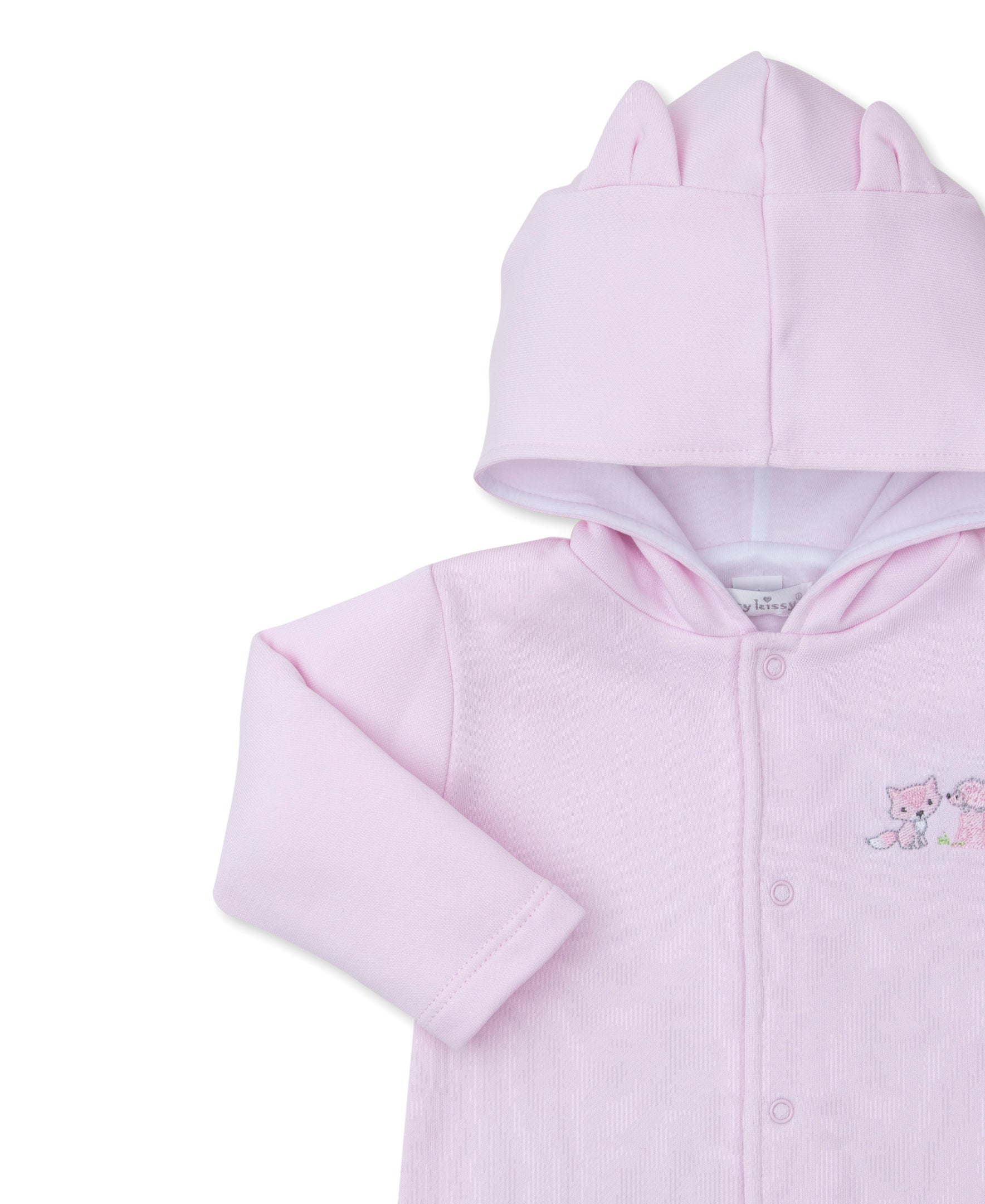 Forest Fun Pink Playsuit with Hood - Kissy Kissy