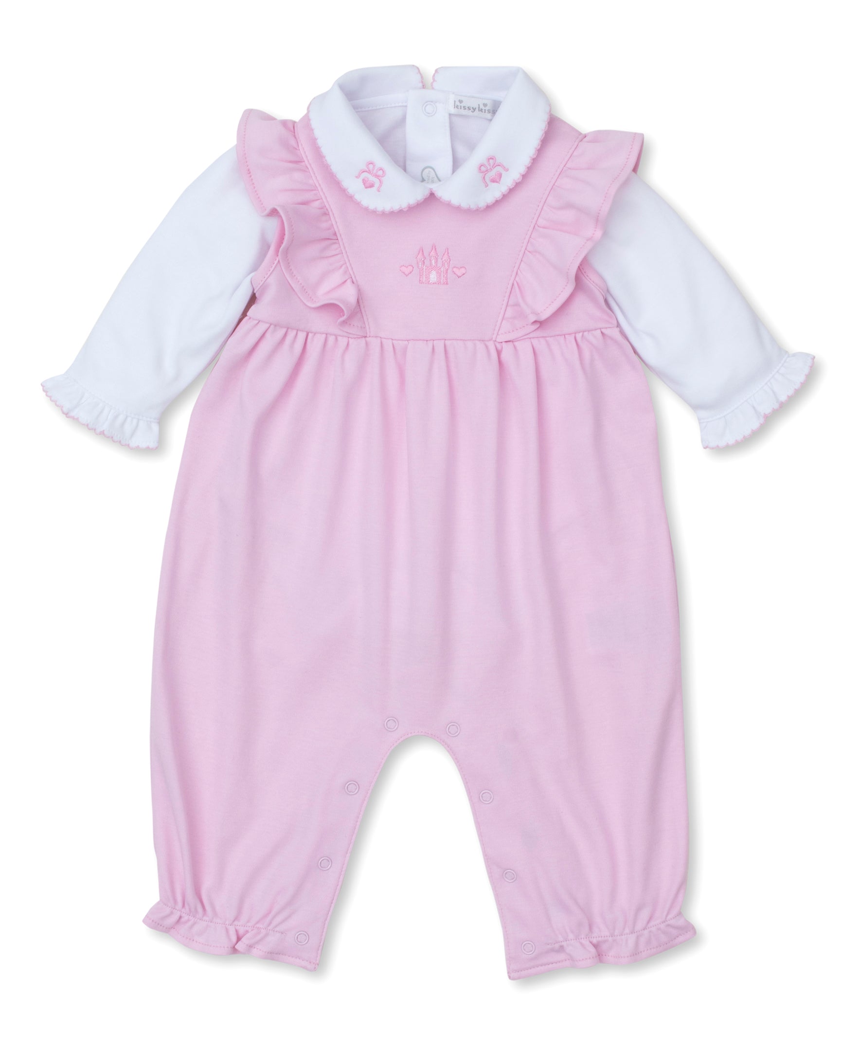 Royal Details Pink Overall Set - Kissy Kissy