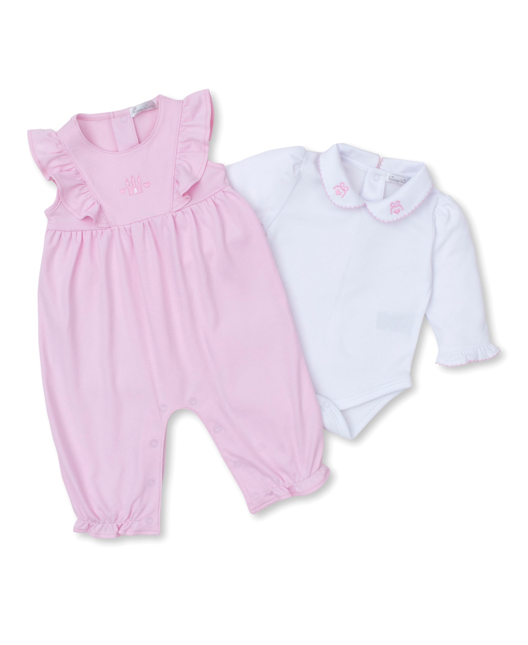 Royal Details Pink Overall Set - Kissy Kissy