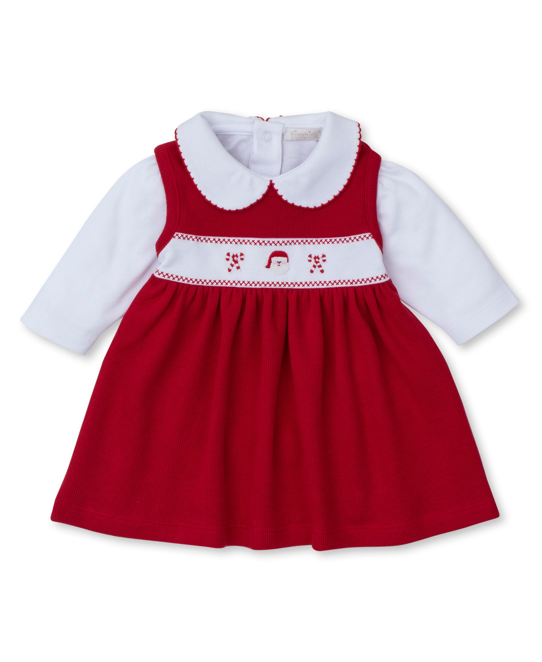 CLB Holiday Medley 24 Hand Emb. Santa Jumper Set - Kissy Kissy