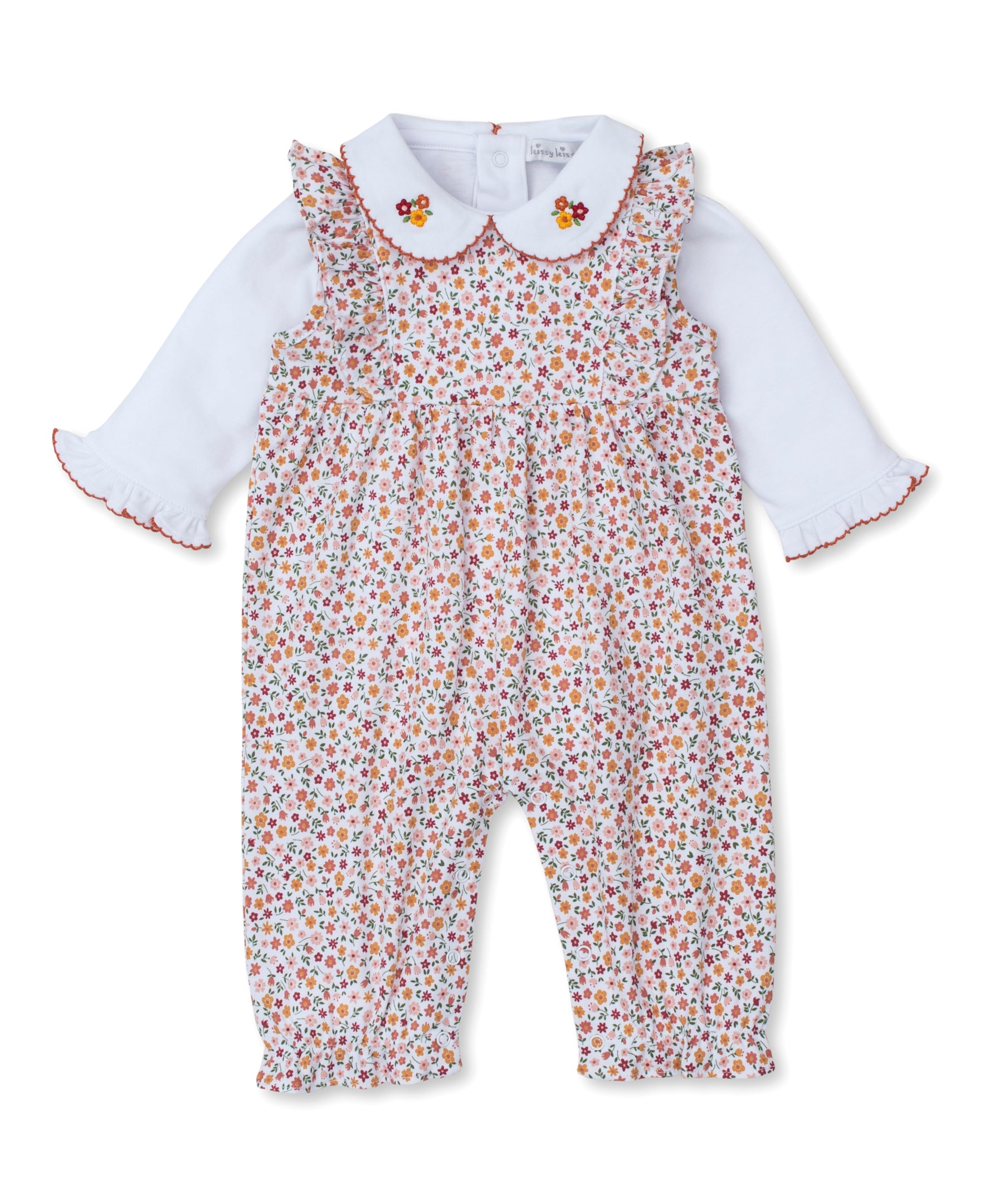 Autumn Blossoms Overall Set - Kissy Kissy