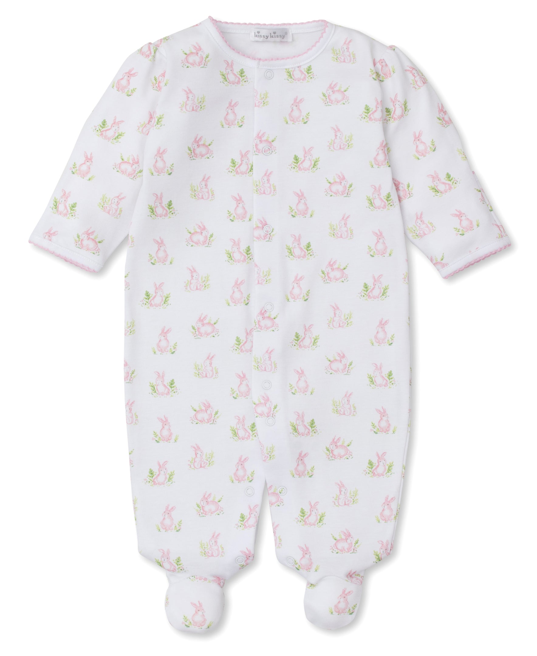 Cottontail Hollows Pink Footie - Kissy Kissy