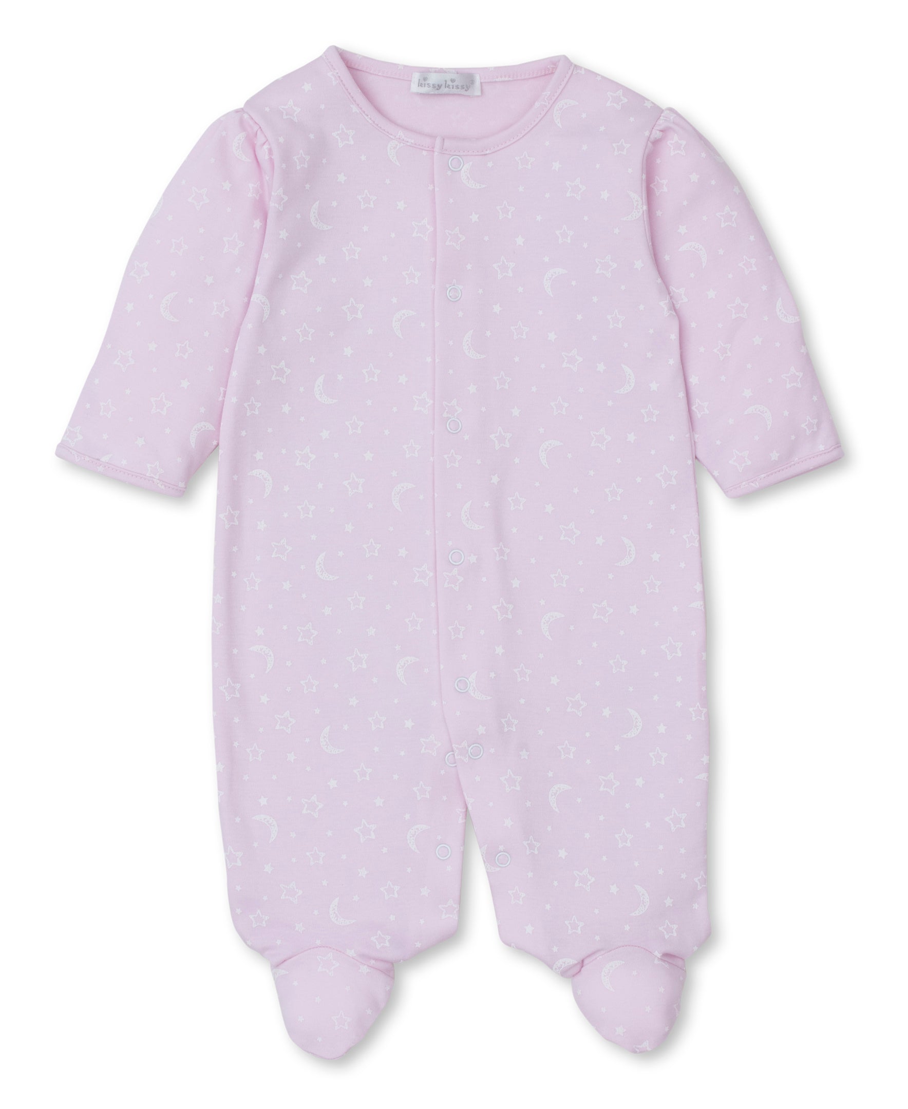 Crescent Moonlight Pink Footie - Kissy Kissy