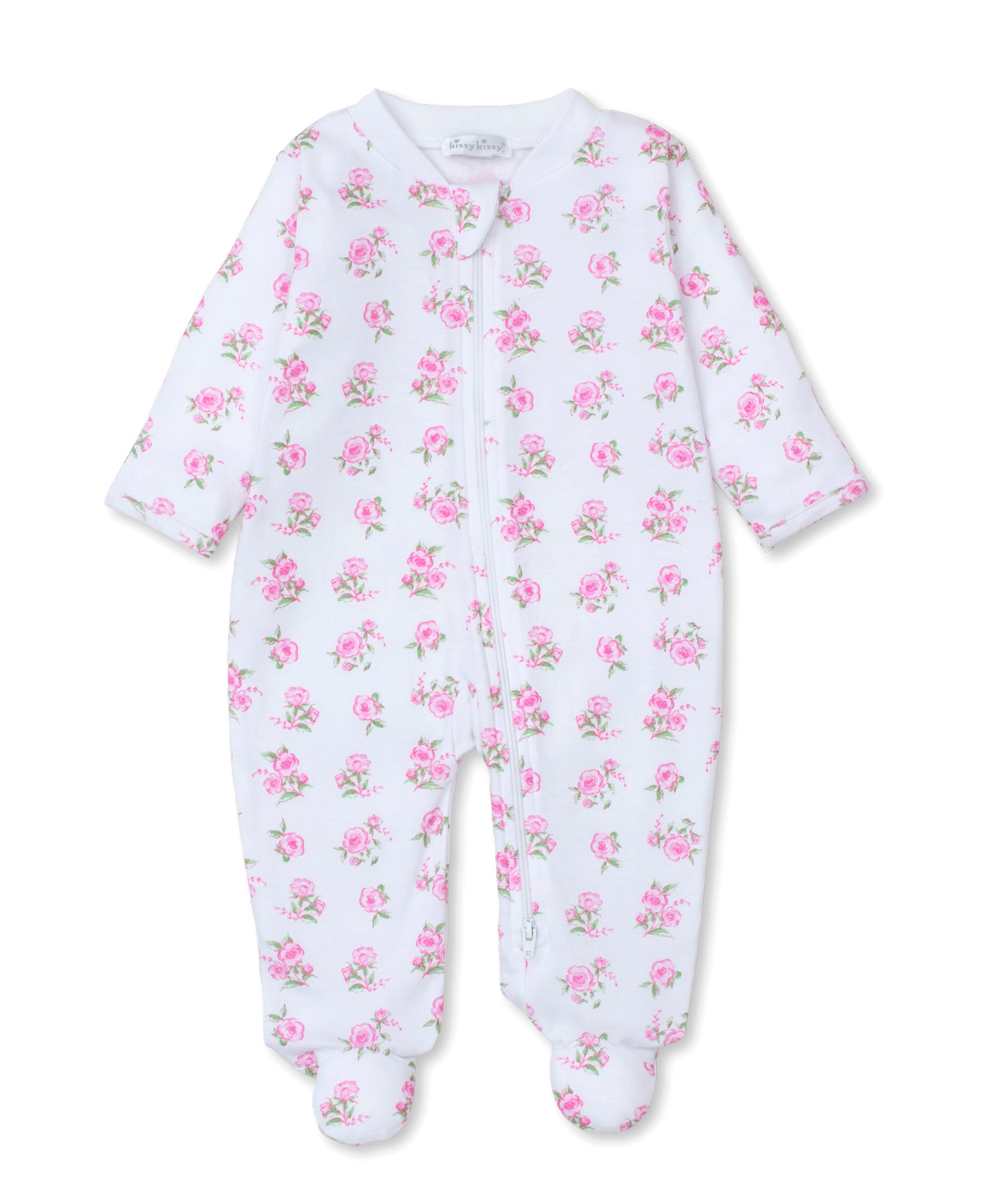 Floral Treasure Zip Footie - Kissy Kissy