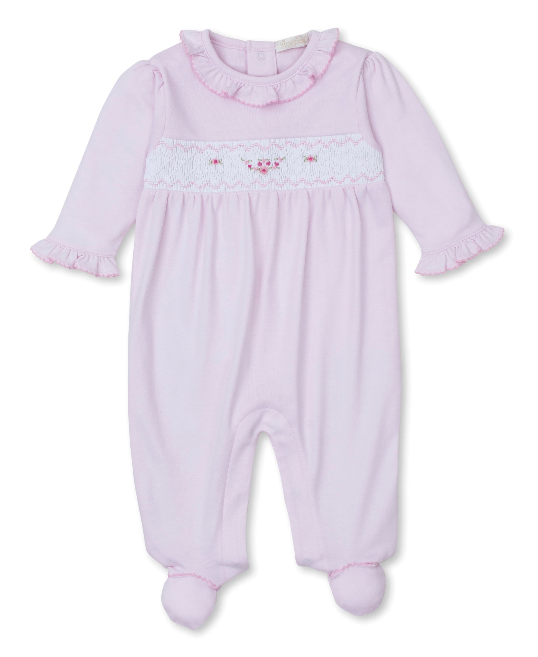 CLB Fall Medley 24 Pink Hand Smocked Footie