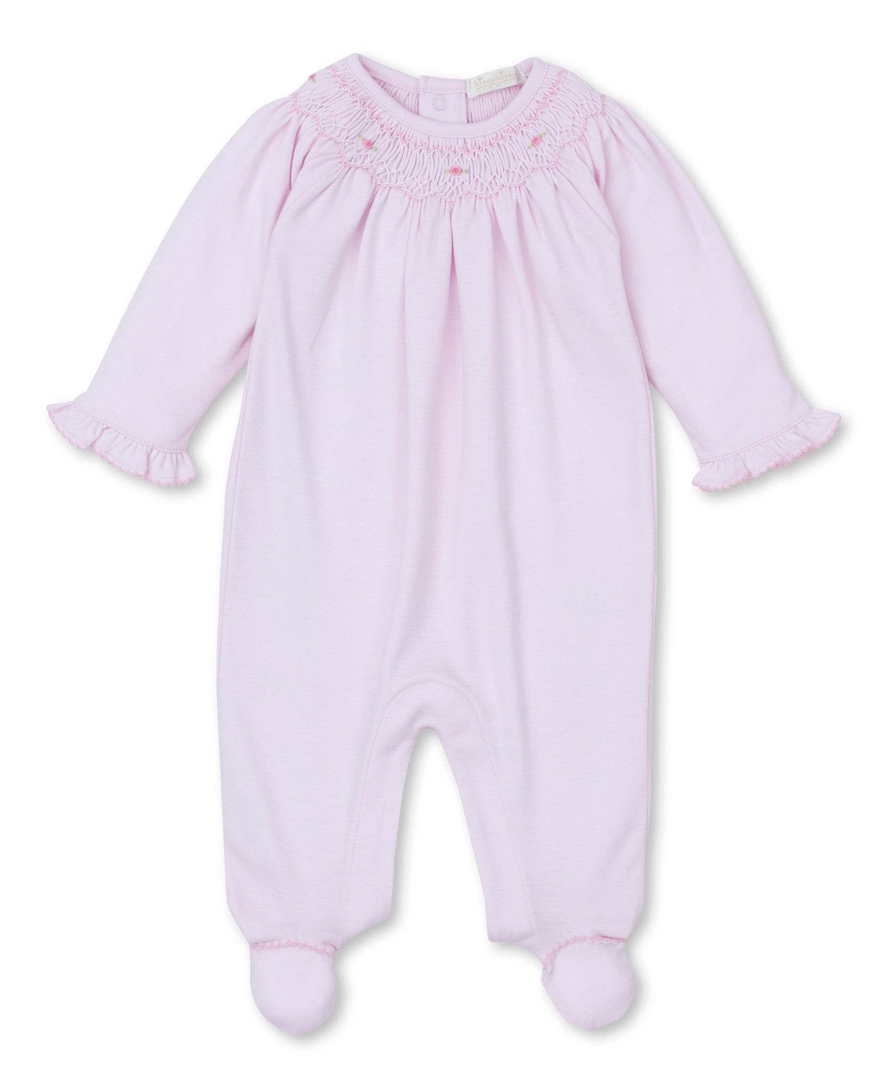 CLB Fall Bishop 24 Pink Hand Smocked Footie