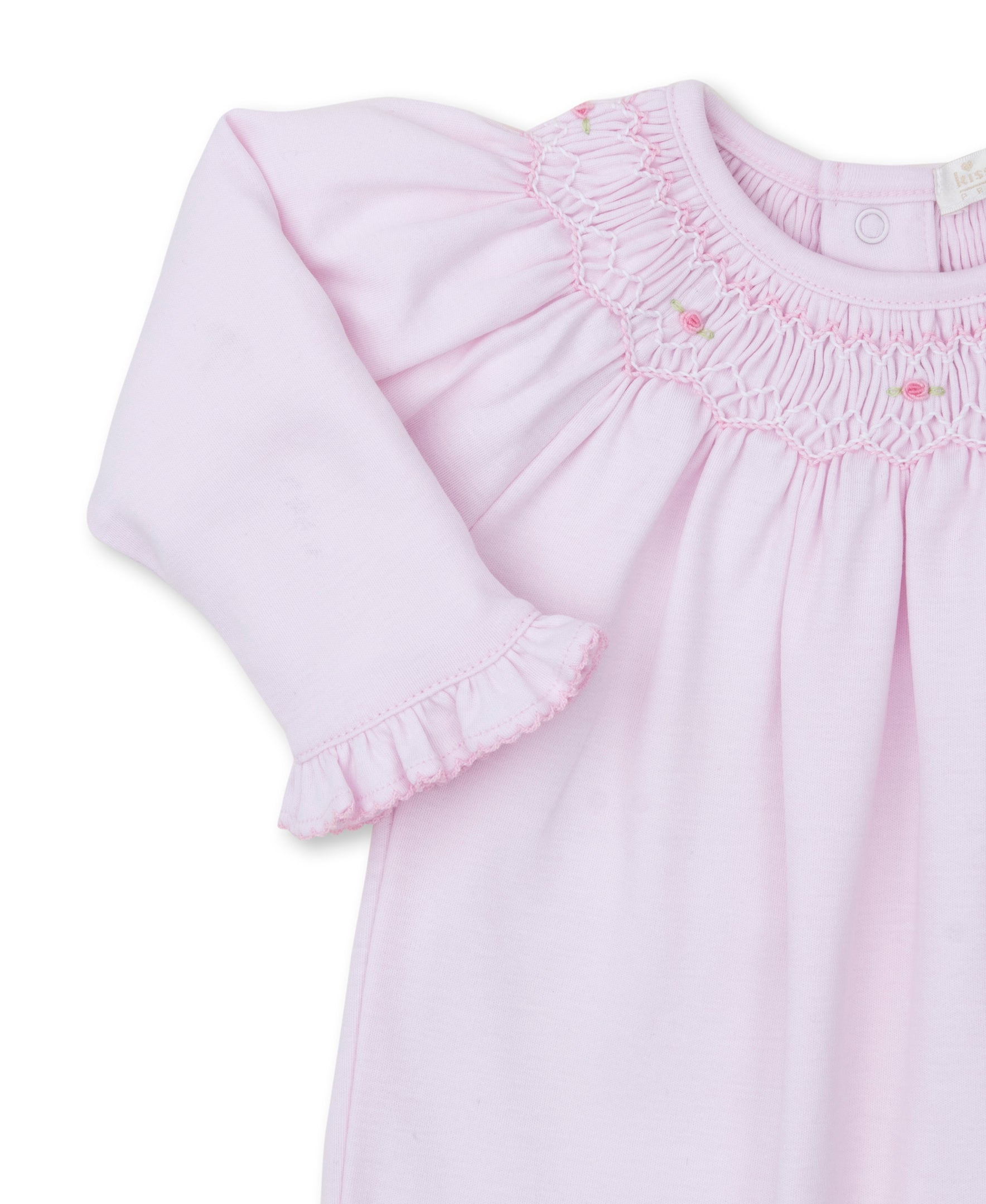 CLB Fall Bishop 24 Pink Hand Smocked Footie