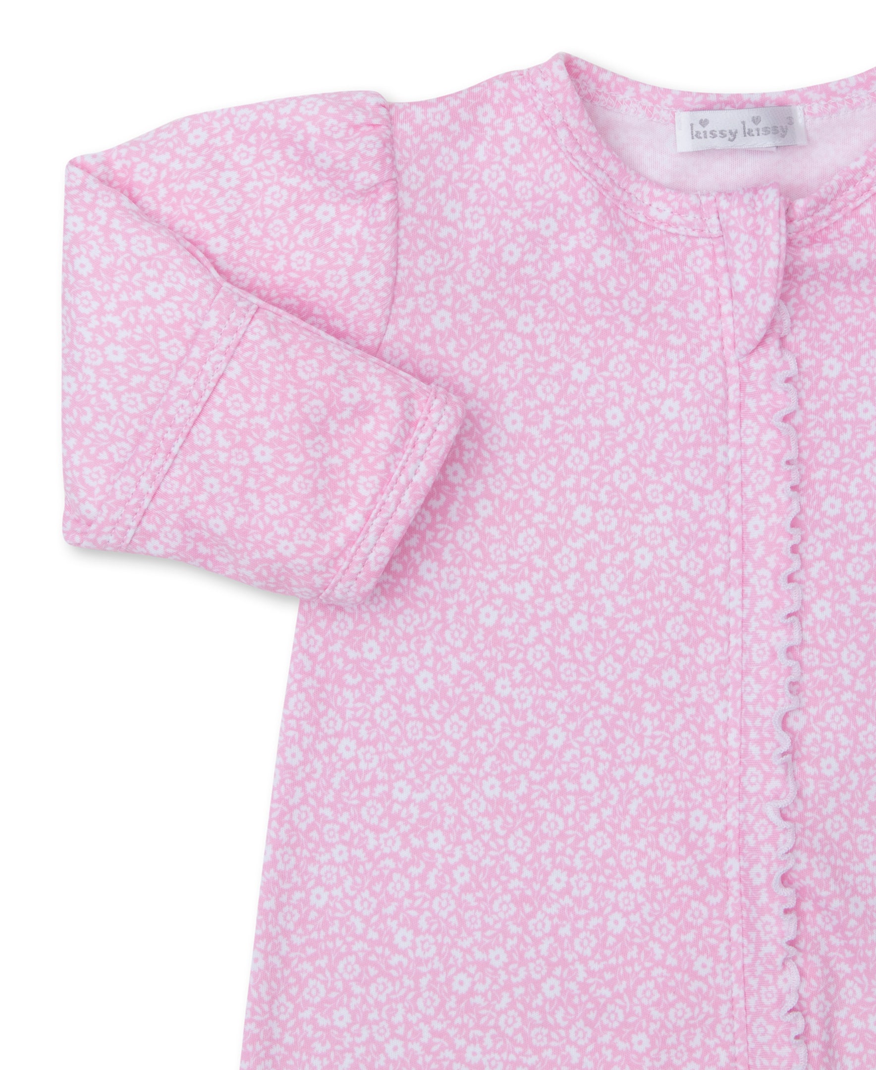 Fall Flower Patch Pink Zip Footie - Kissy Kissy