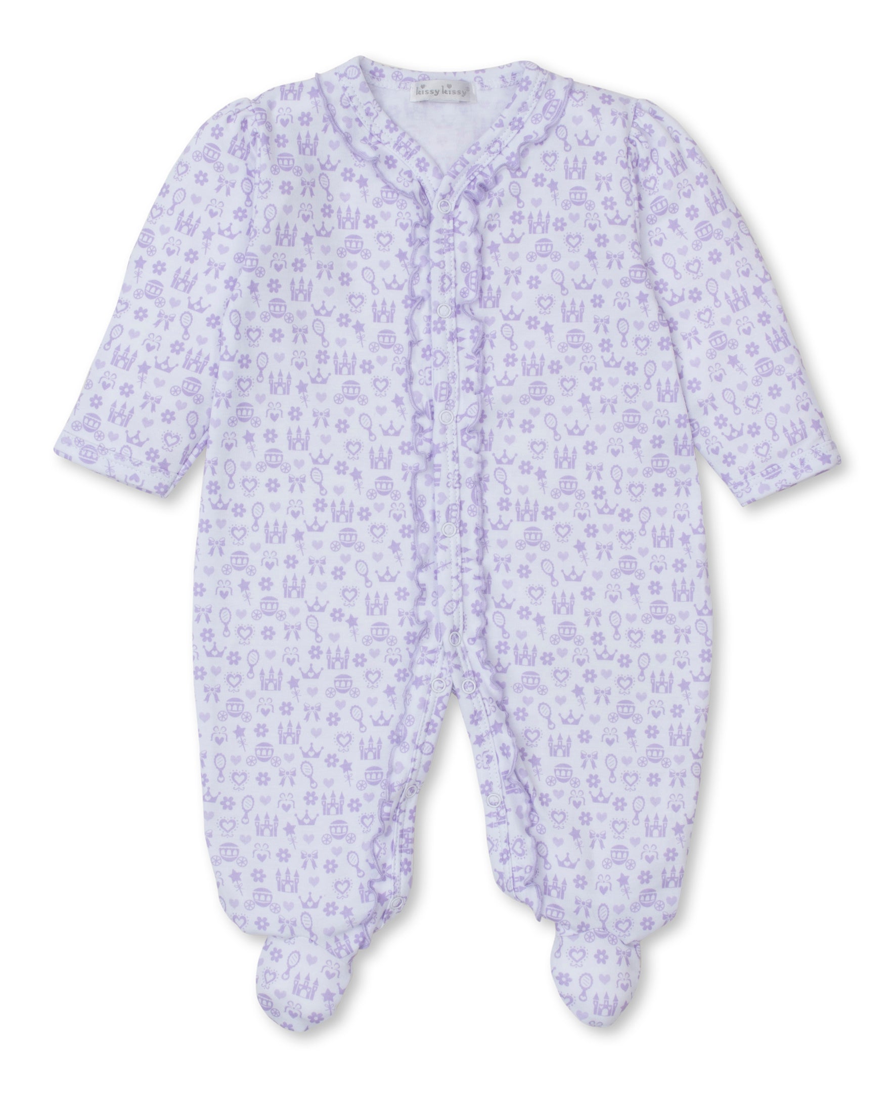 Royal Details Lilac Footie - Kissy Kissy